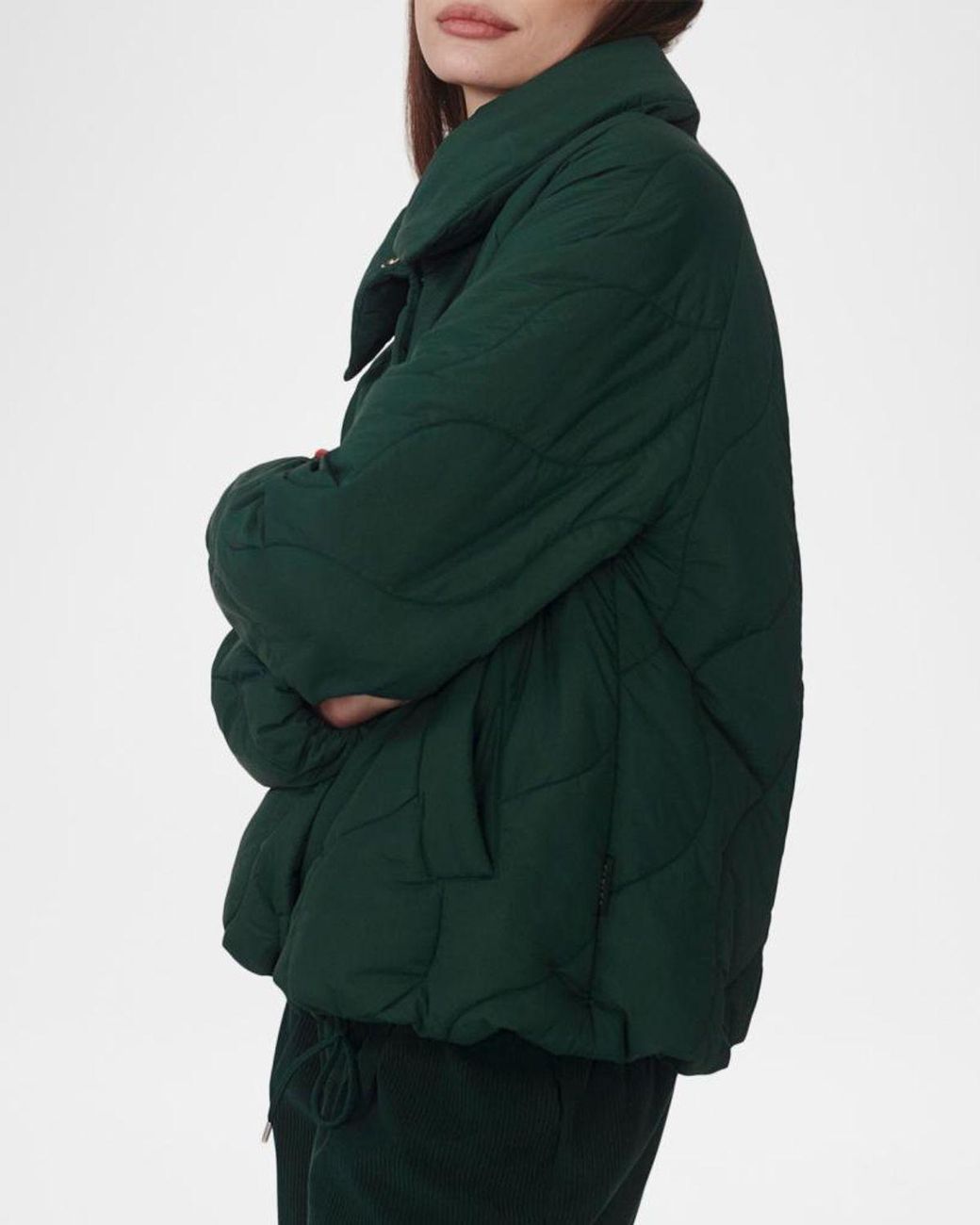 Varley Green Fabia Quilted Jacket