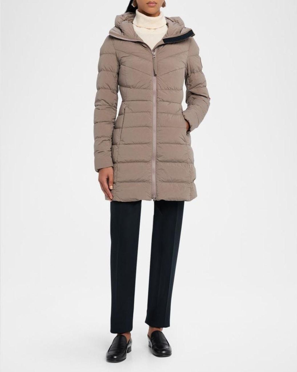 Canada Goose Brown Clair Down Hooded Coat
