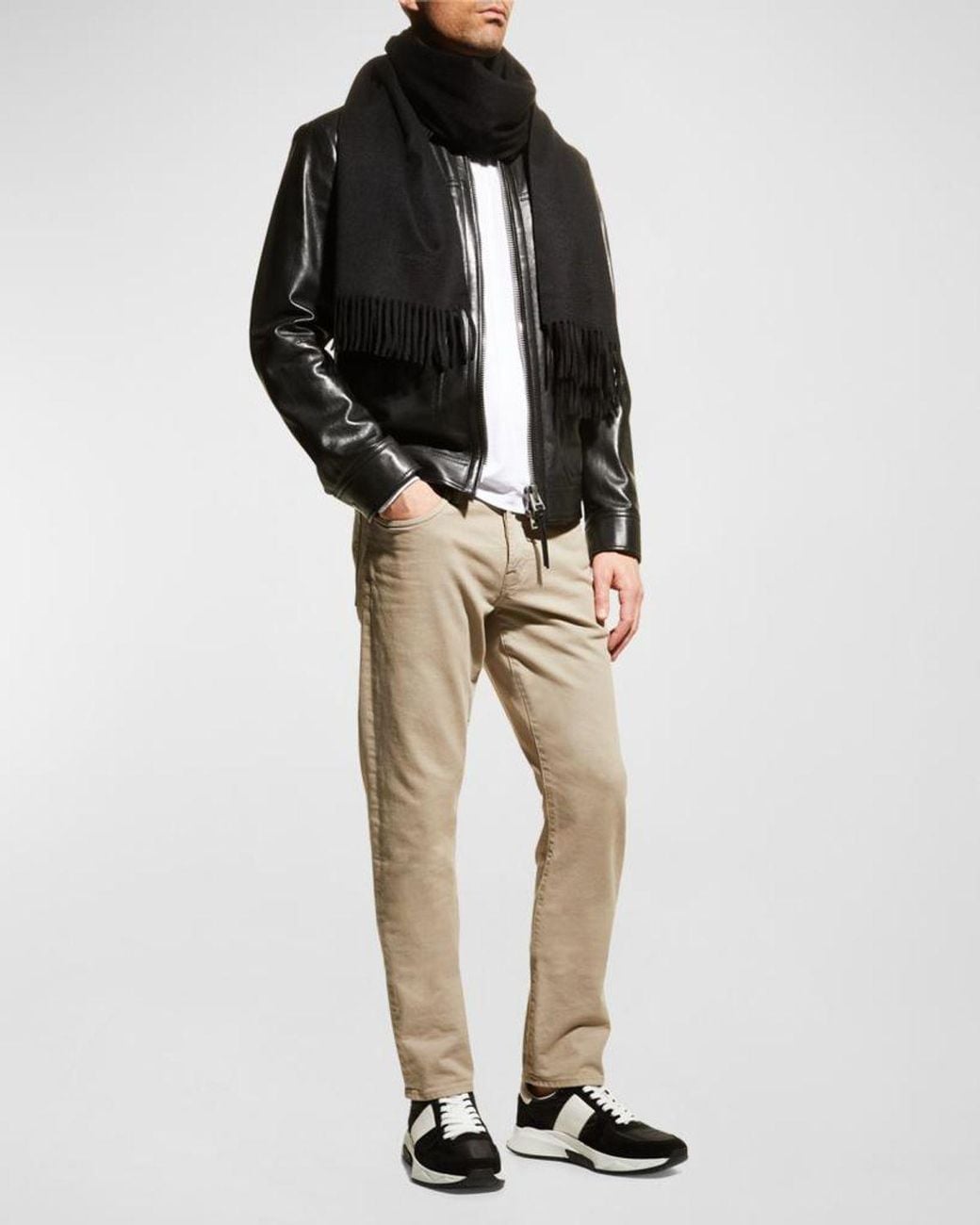 Tom Ford White Apos;S Solid Jersey T-Shirt for men