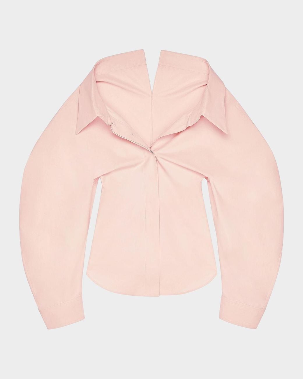 Givenchy Pink Slashed Cotton Poplin Shirt