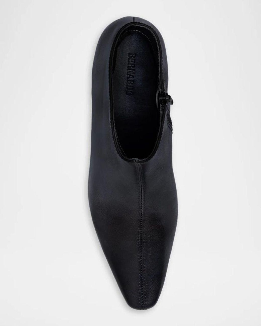 Bernardo Black 50Mm Everett Leather Ankle Booties