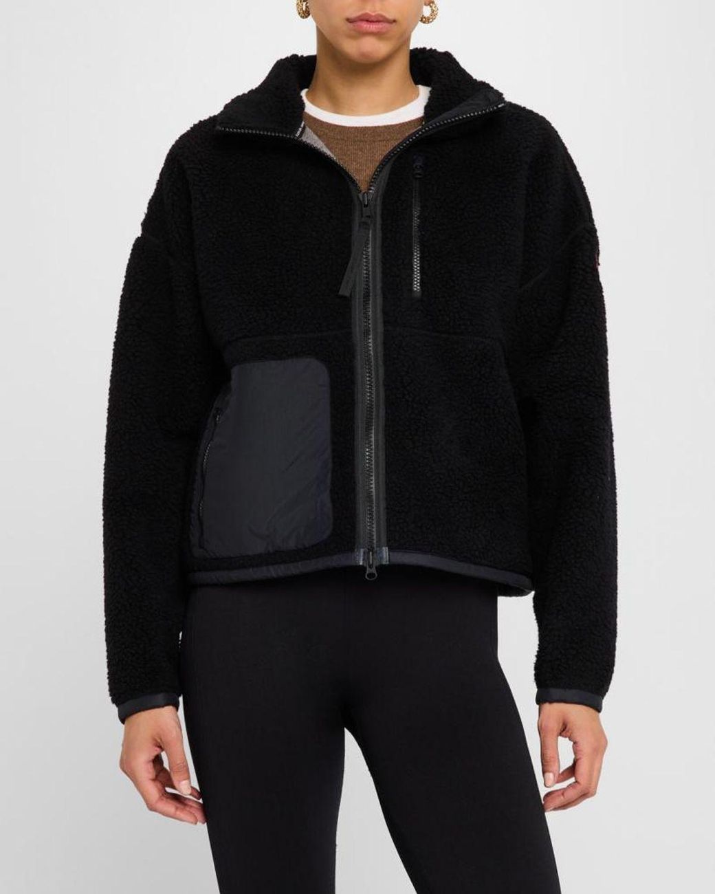 Canada Goose Black Simcoe Fleece Jacket