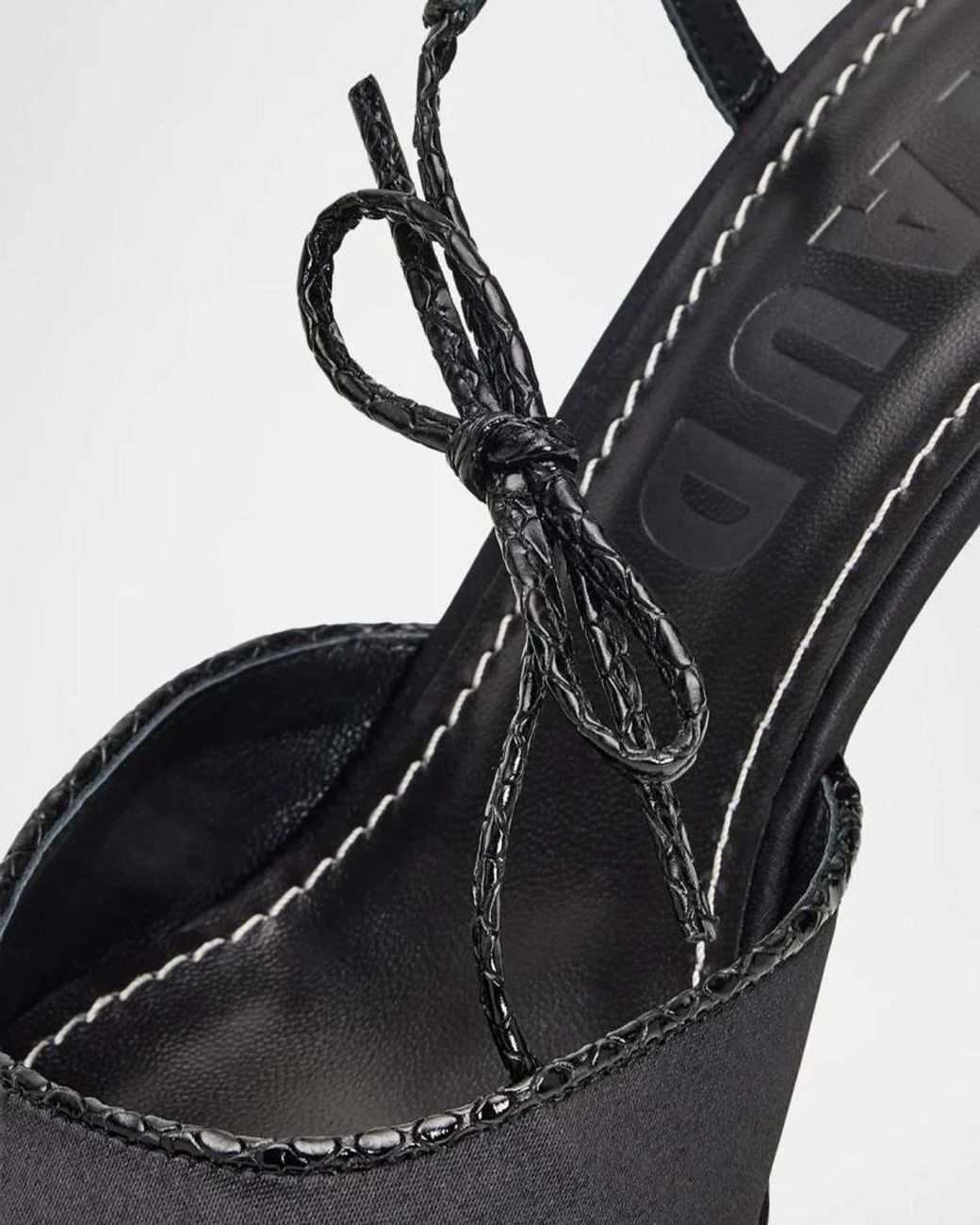 Staud Black Inez Slingback Pumps