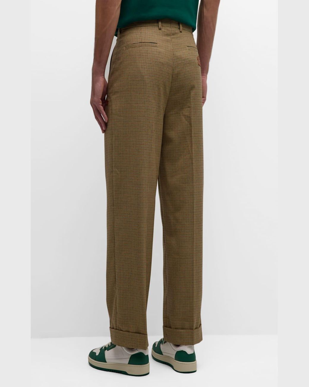 パンツ LE FLEUR x LACOSTE BEIGE PLEATED TROUSER Lacoste x le FLEUR Men's Pleated Trousers | Neiman Marcus