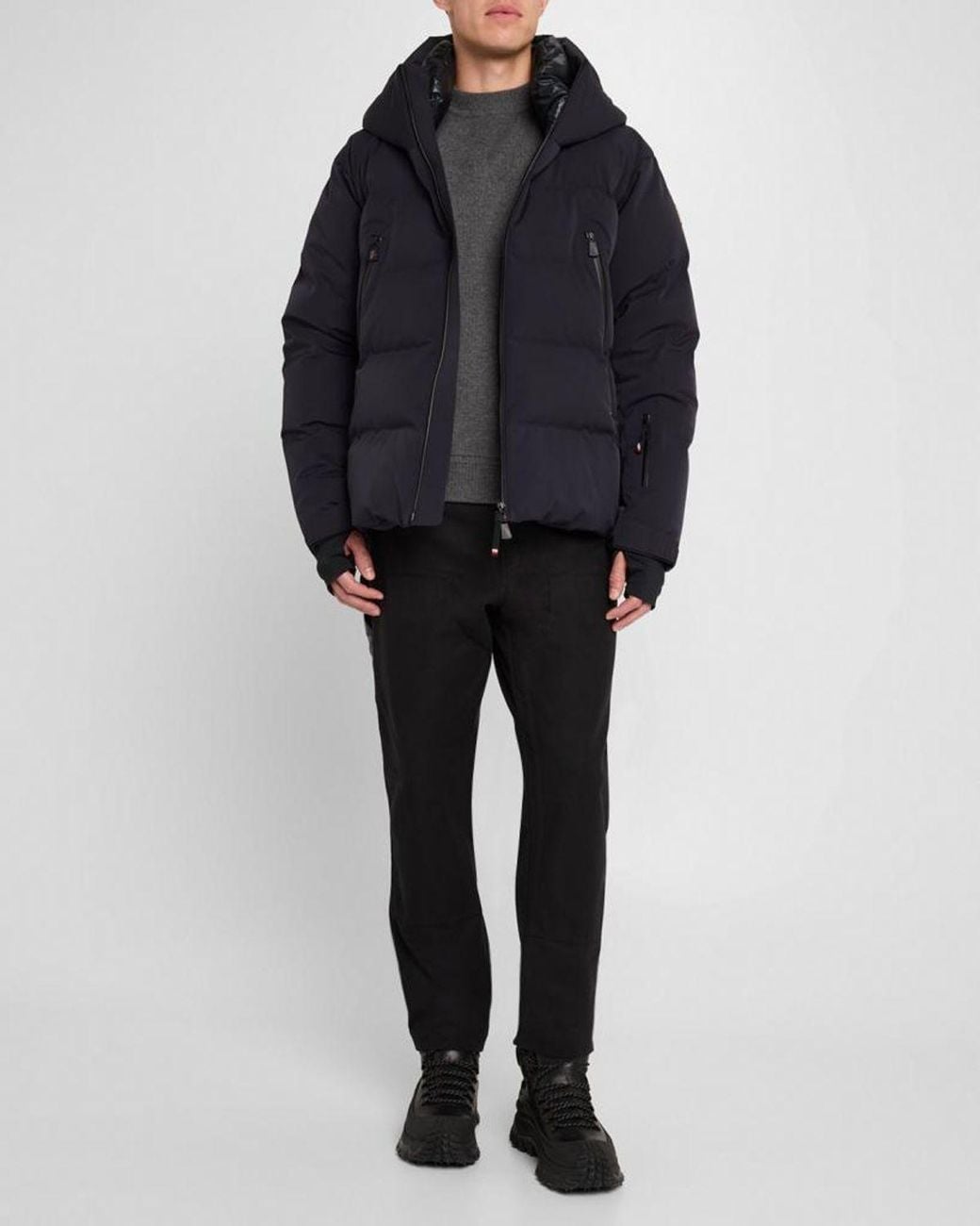 Moncler Blue Apos;S Fellberg Hooded Down Ski Jacket for men