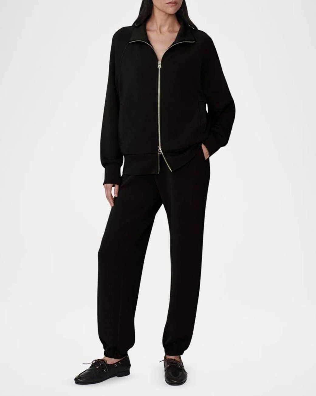 Varley Black The Classic Cuff Pants