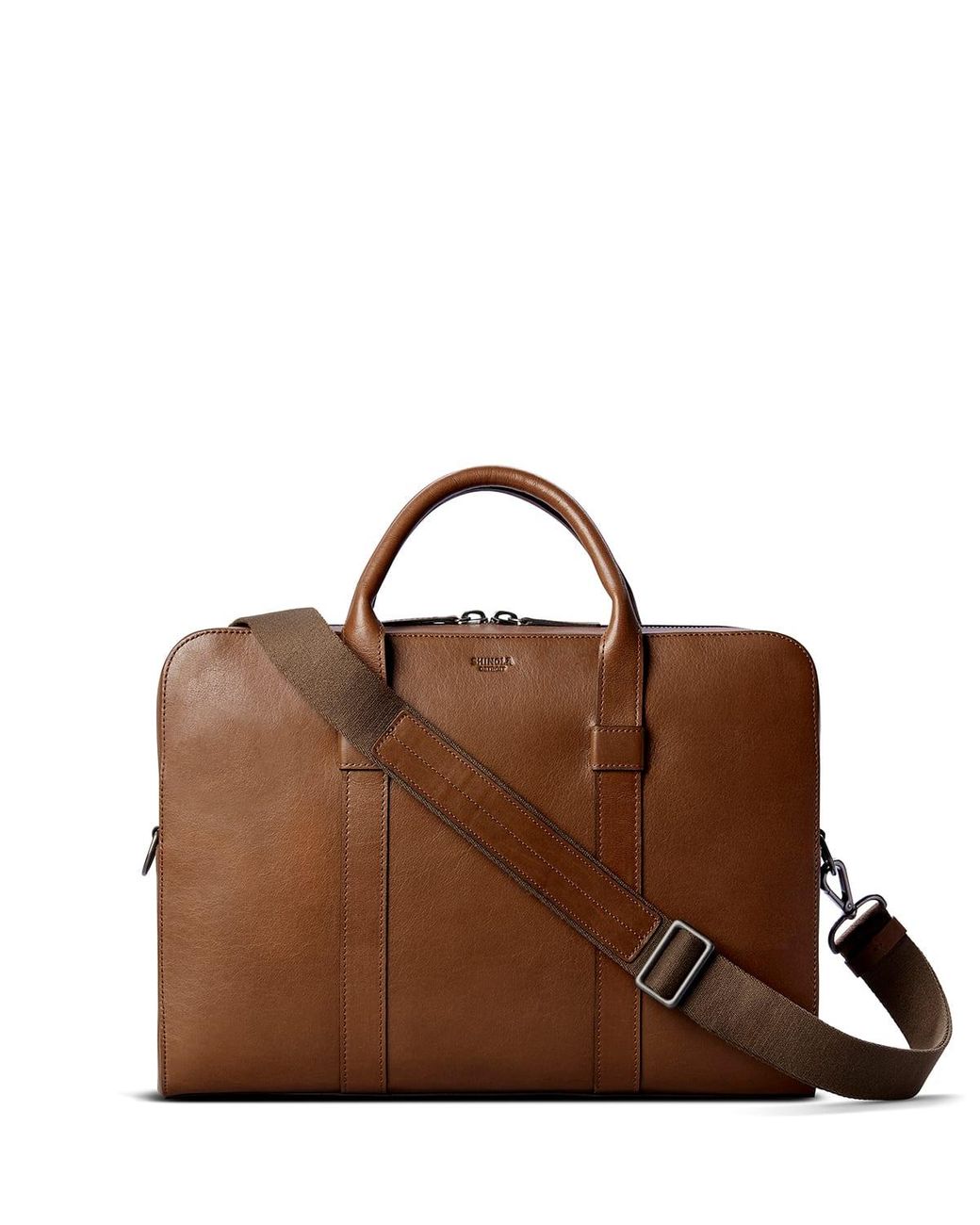 Shinola Guardian Heritage Leather Laptop Briefcase in Brown for Men Lyst