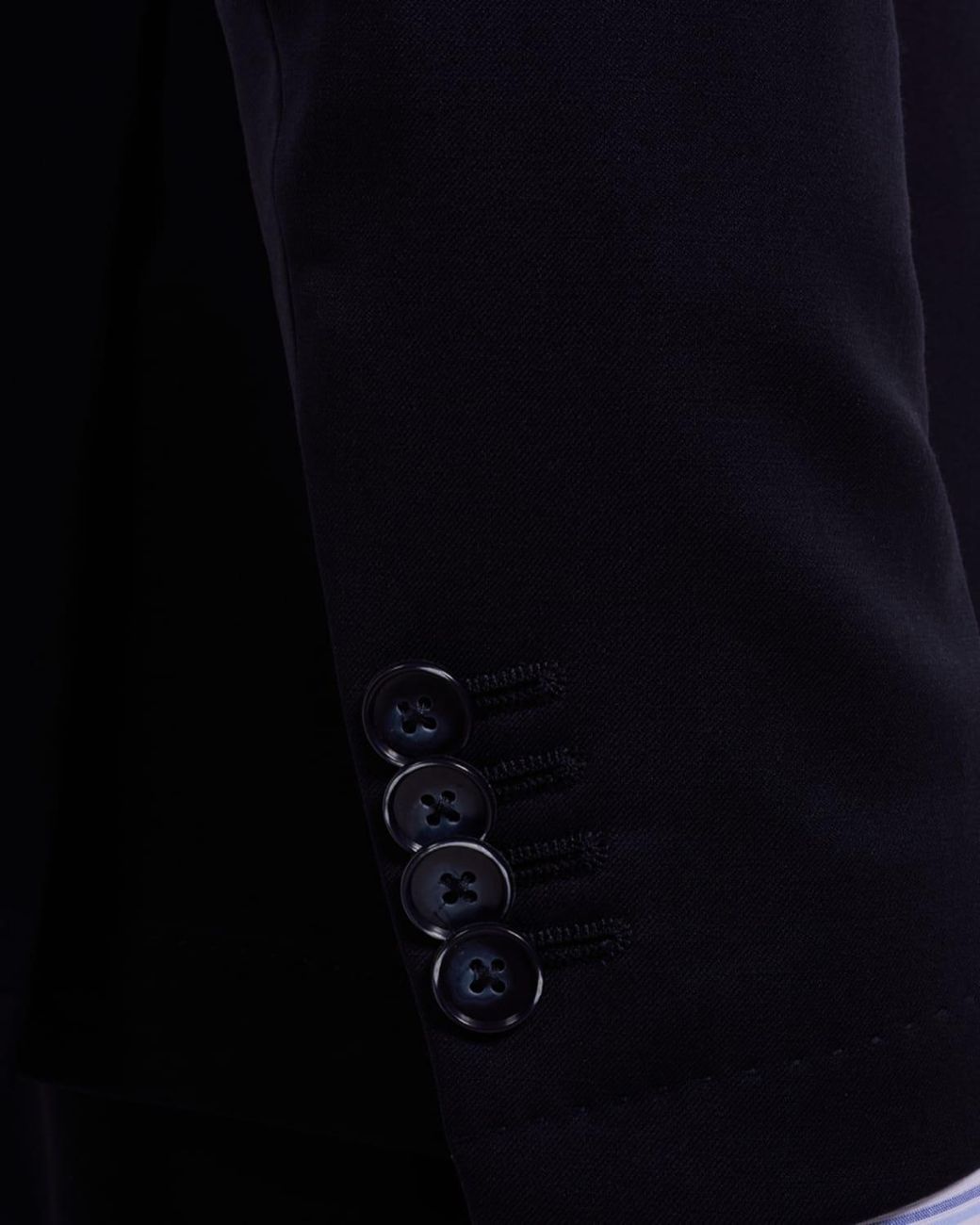 Bugatchi Blue Apos;S Solid Wool Two-Button Blazer for men