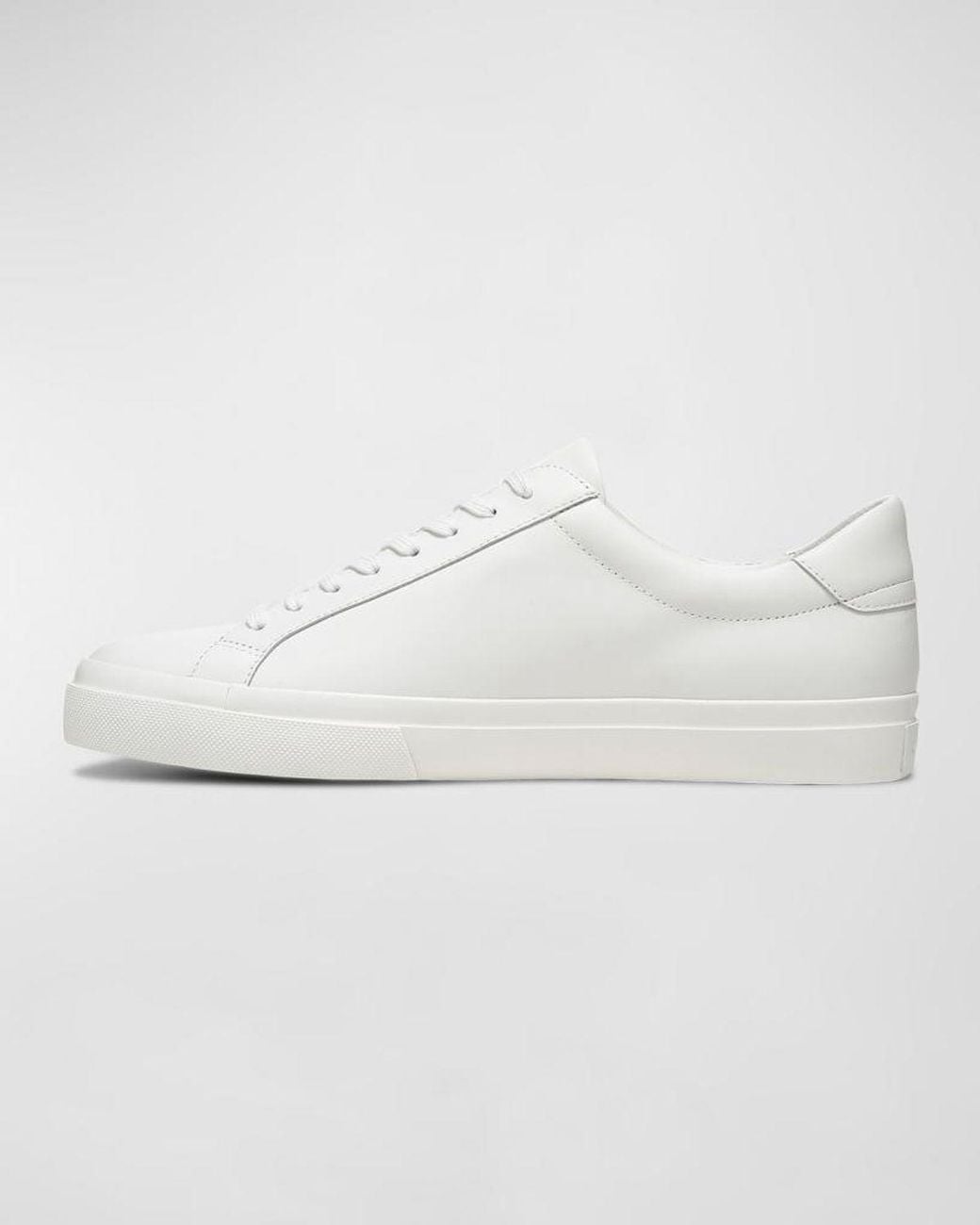 Vince White Apos;S Fulton Solid Leather Low-Top Sneakers for men