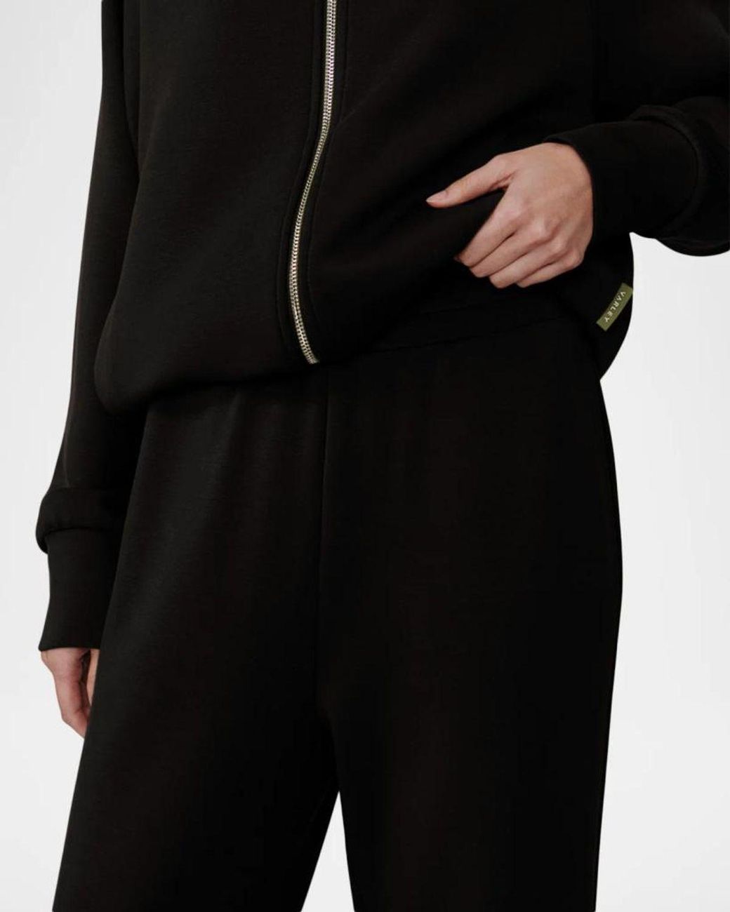 Varley Black The Classic Cuff Pants