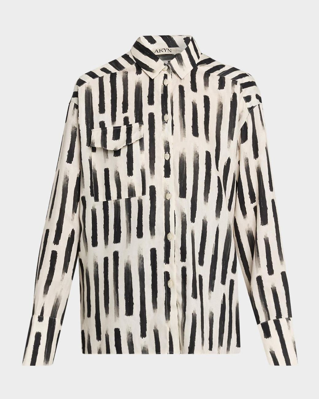 Ak Studio White Robbie Button-Front Shirt