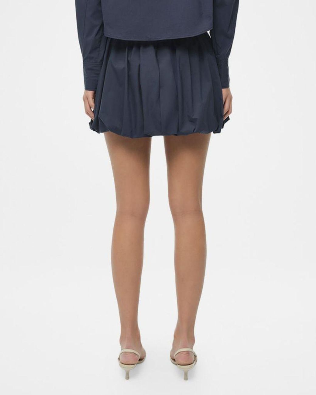 Jonathan Simkhai Blue Pippa Mini Bubble Skirt