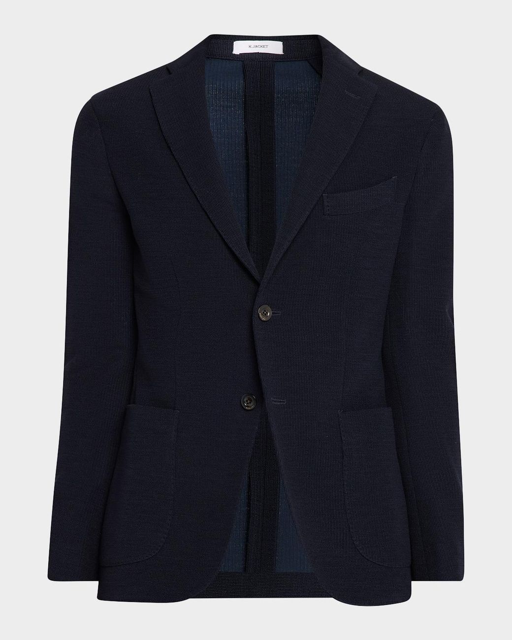 Boglioli Blue Apos;S Wool Pique K Jacket for men