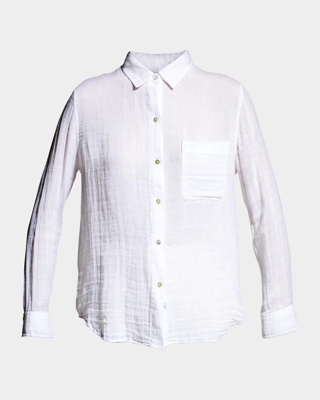 Rails White Ellis Button-Down Long-Sleeve Solid Shirt