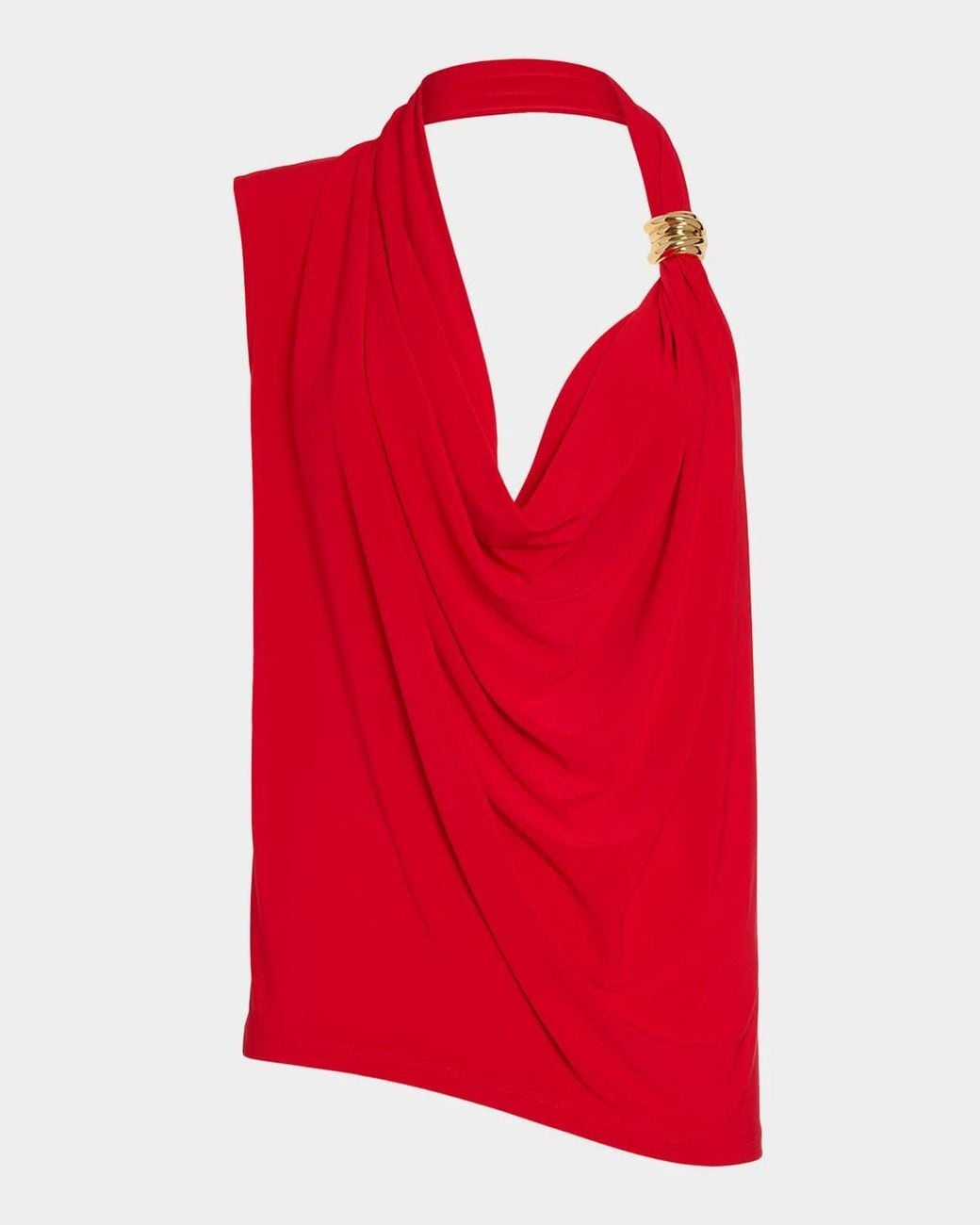 Ramy Brook Aleah Cowl-Neck Top in Red | Lyst