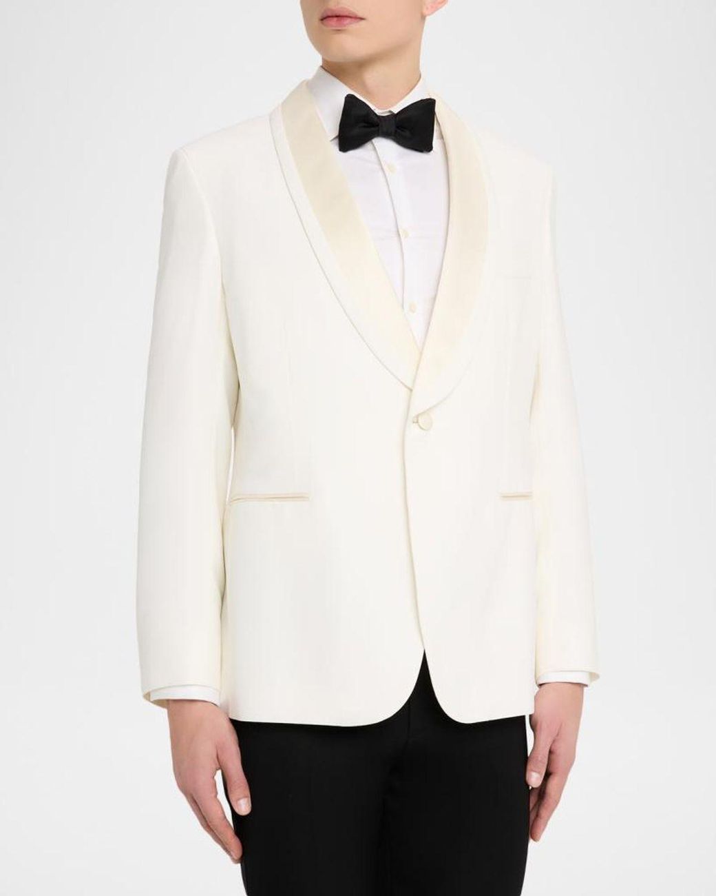 Brioni White Apos;S Trevi Single-Breasted Wool Dinner Jacket for men