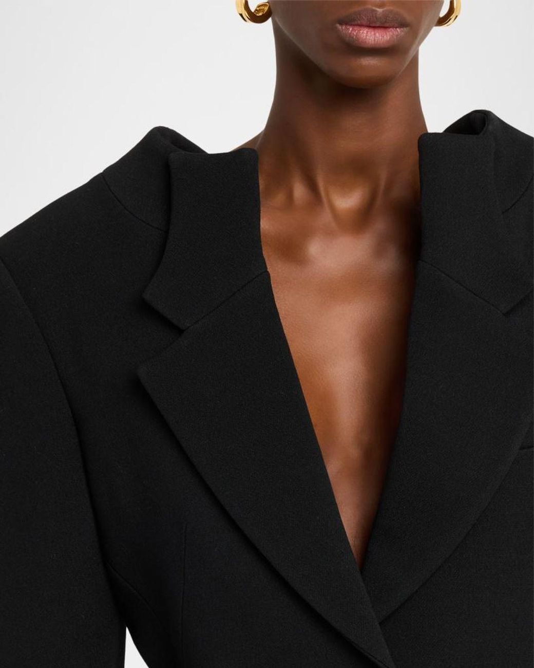 Givenchy Black Single-Breasted Slashed Jacket