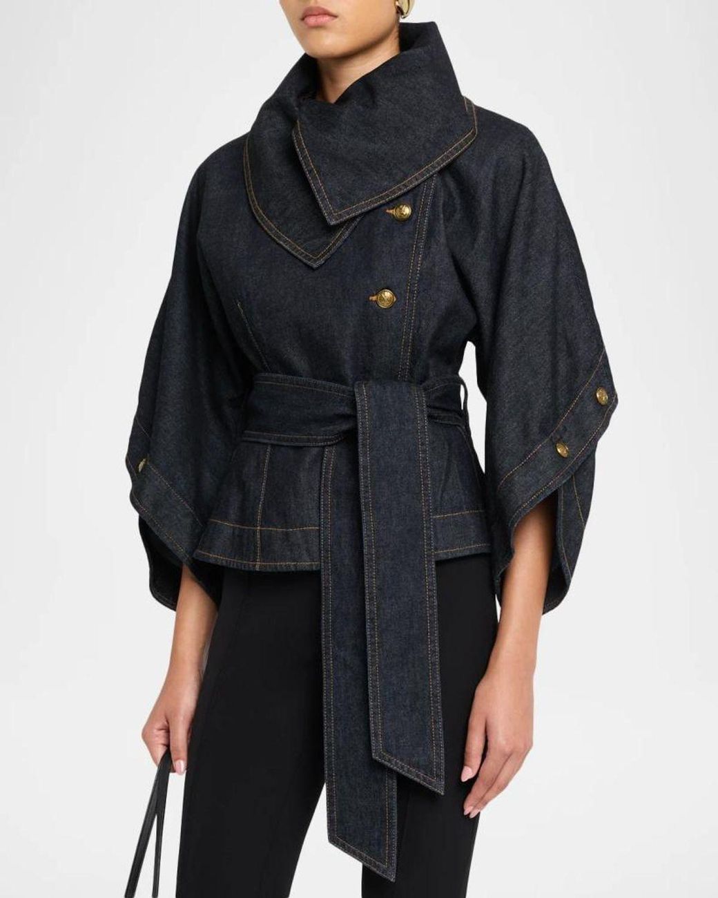 Zimmermann Blue Valiant Denim Buttoned Jacket