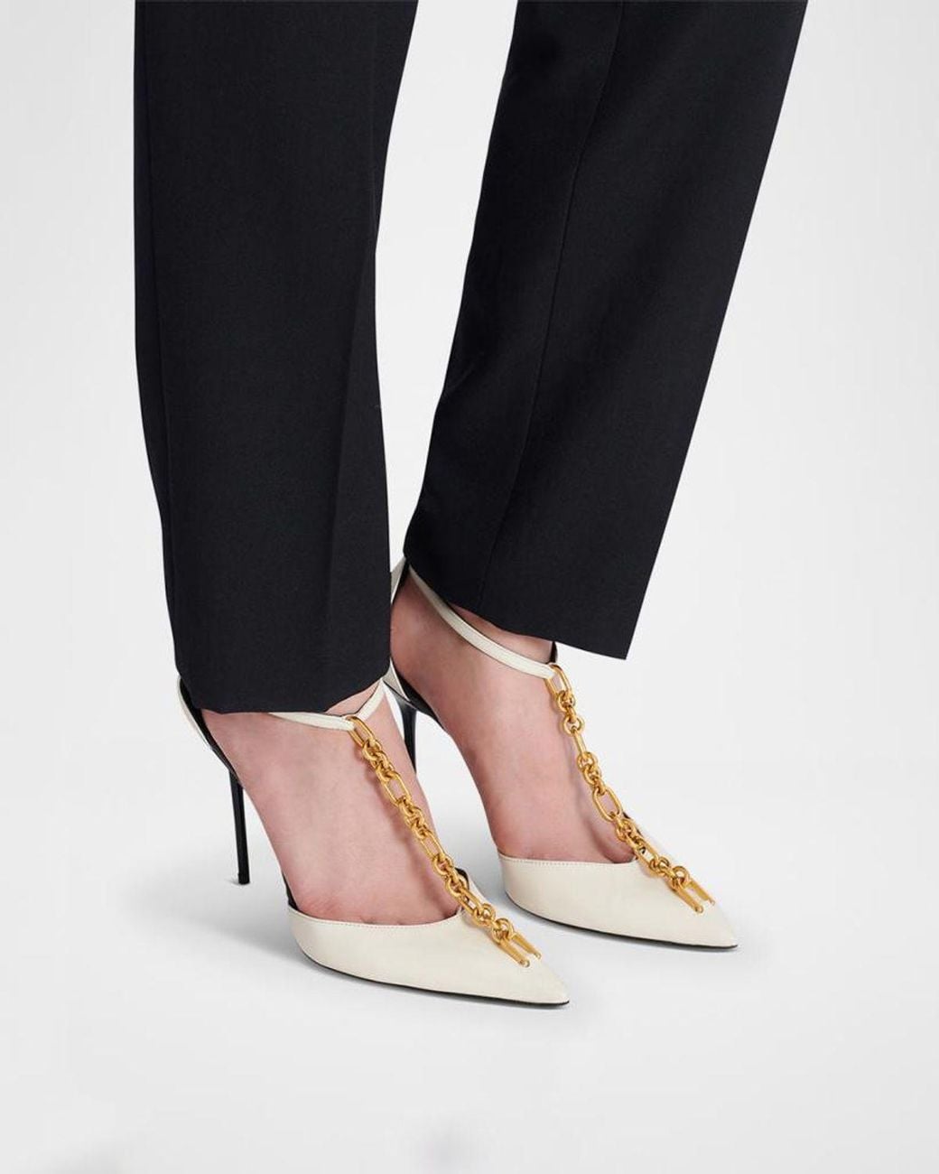 Balmain Multicolor Leather Sync Heeled Mules 95