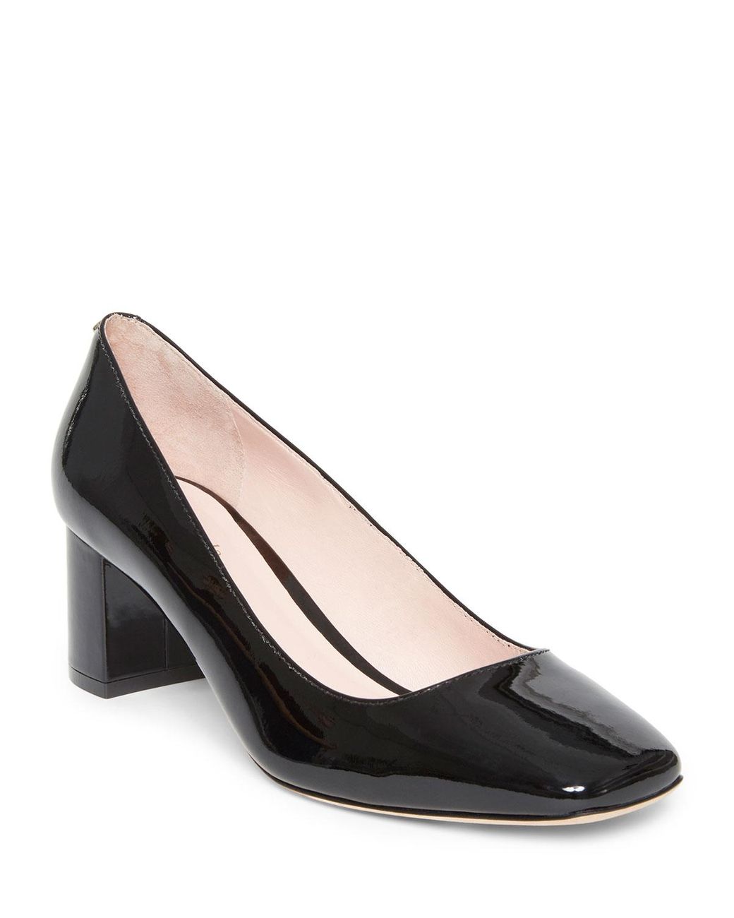 Kate Spade Leather Kylah Mid-heel Patent Pumps in Black 2 (Black) - Lyst