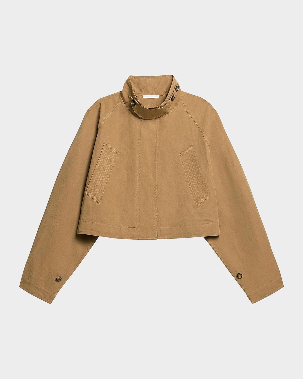 Helmut Lang Natural Cropped Trench Jacket