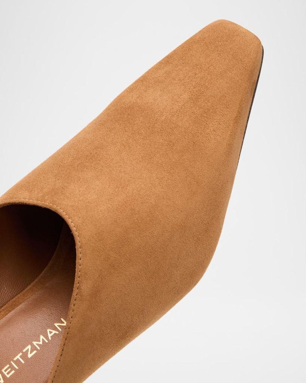 Stuart Weitzman Brown 50Mm Stassi Suede Mules