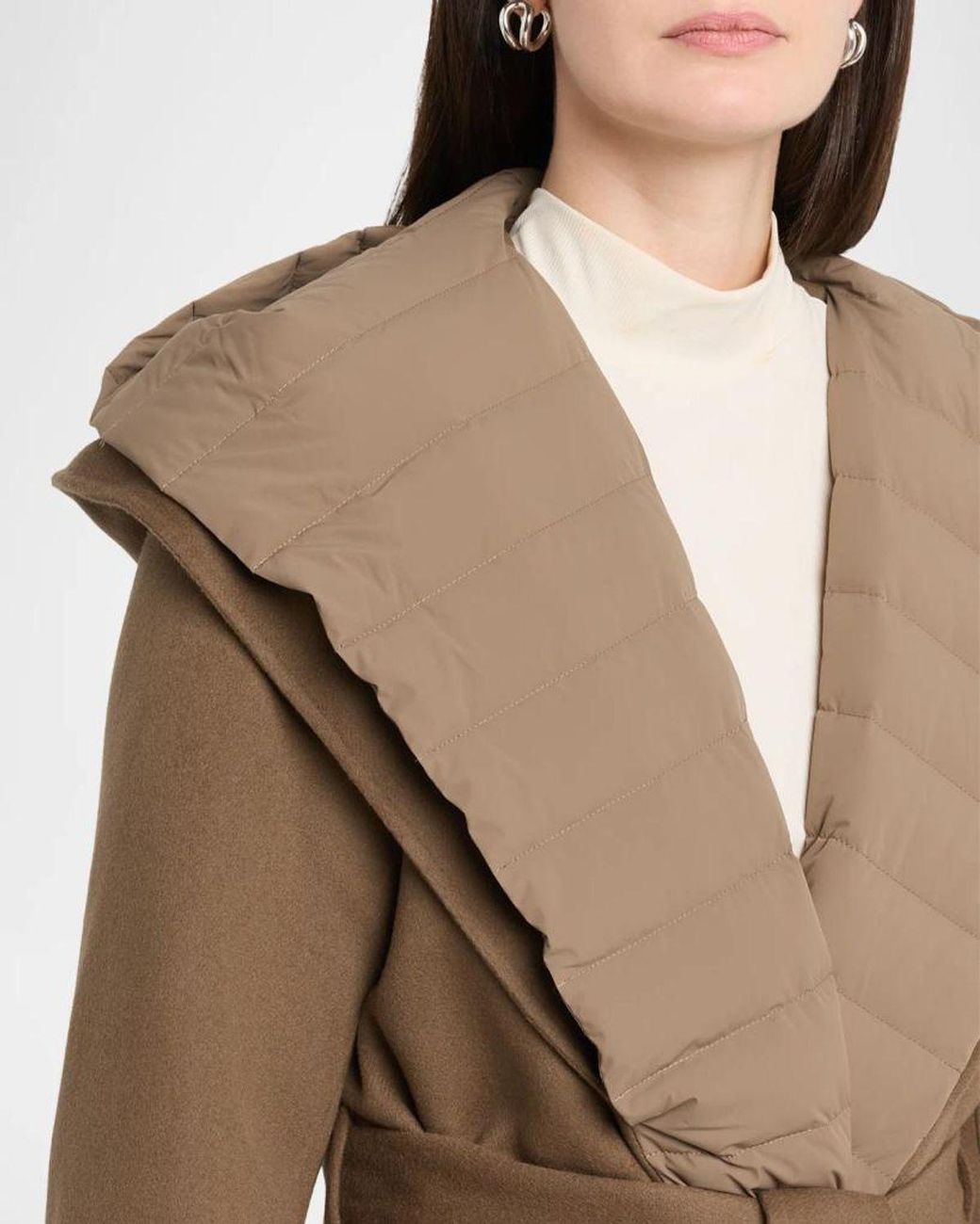 Mackage Brown Bethany Reversible Wool Coat