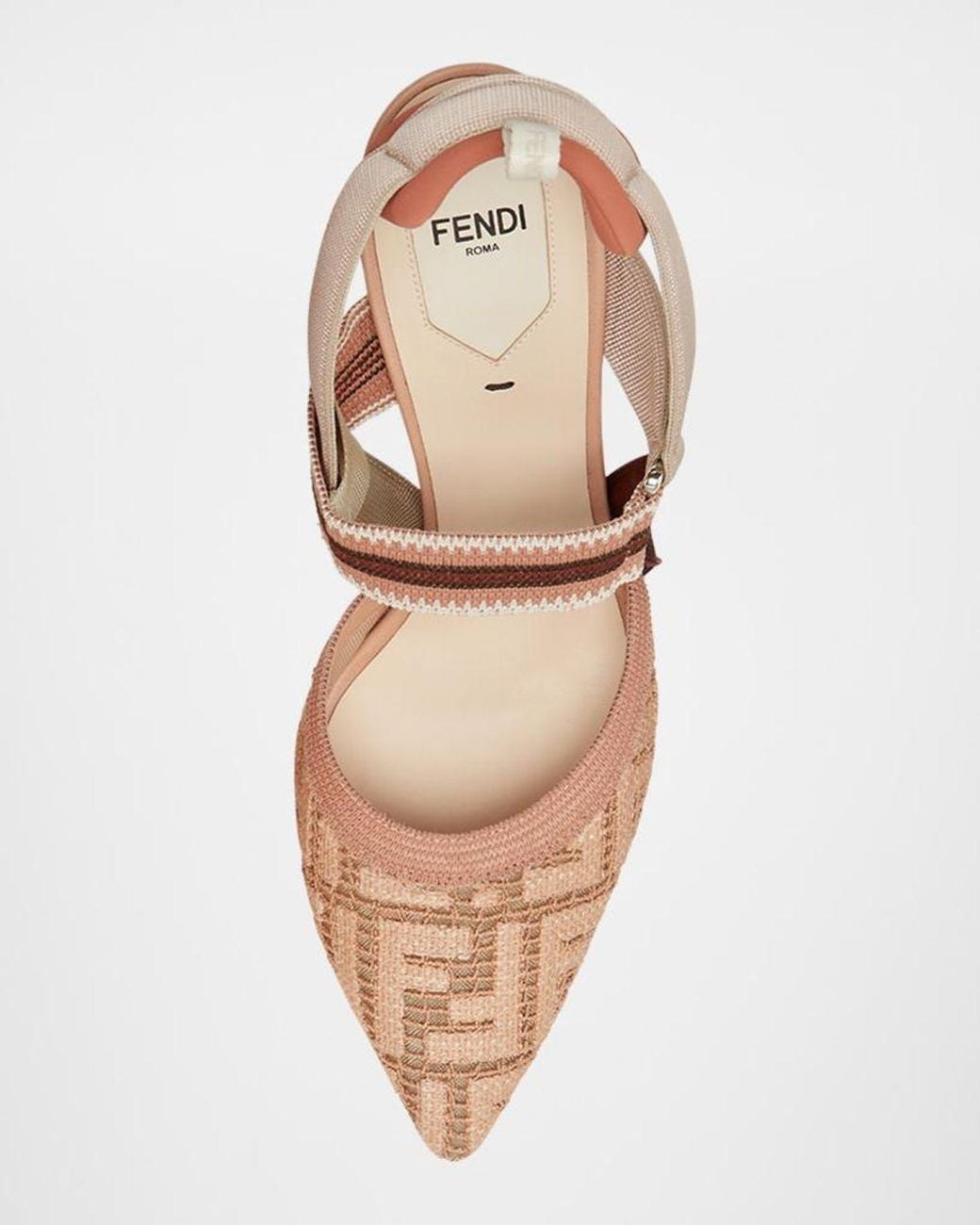 Fendi Pink Colibri Slingback Pumps