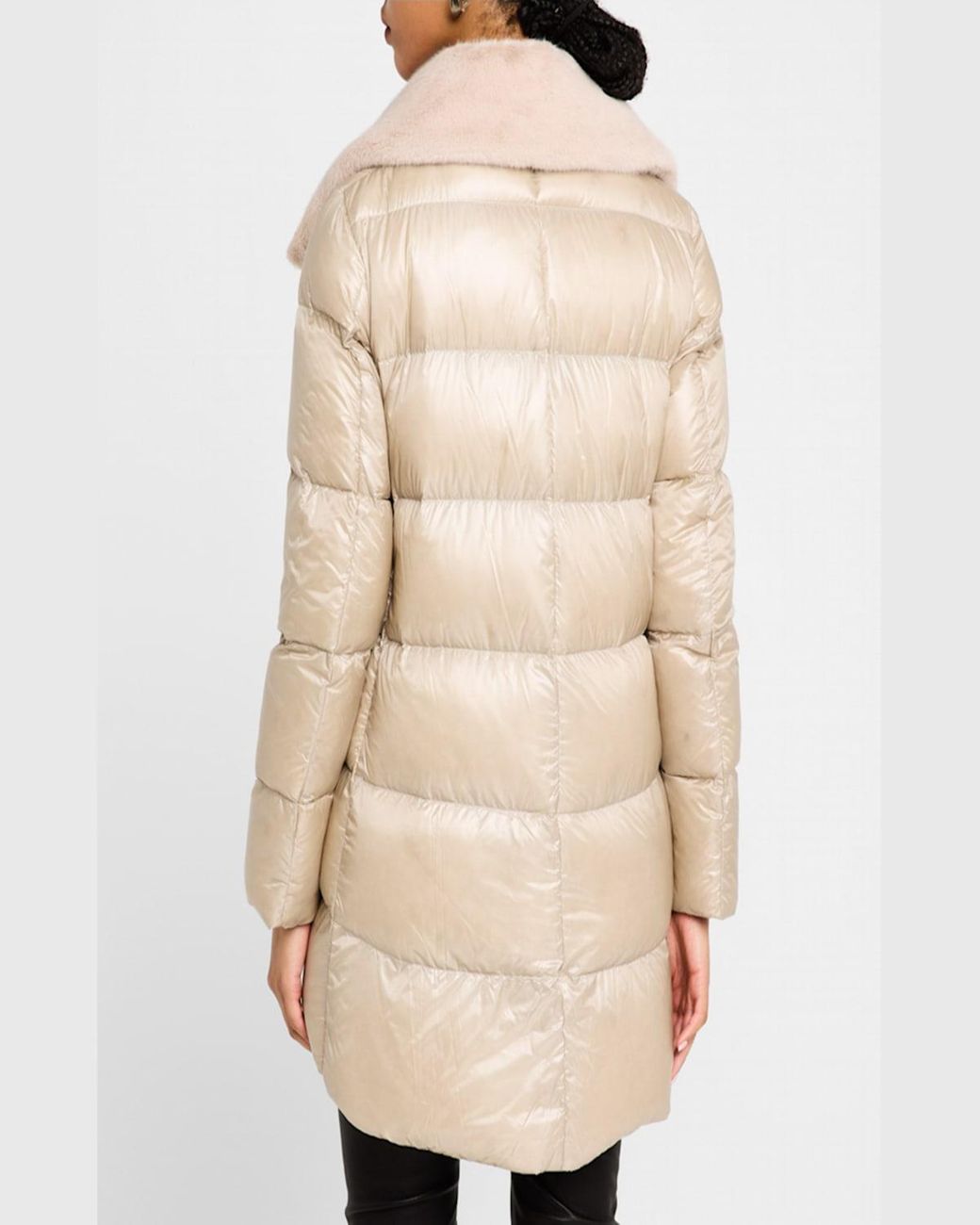 ダウンジャケット・コート Herno A-SHAPE ULTRALIGHT DOWN JACKET Herno A-Shape Ultralight Down Jacket With New Lady Faux-Fur