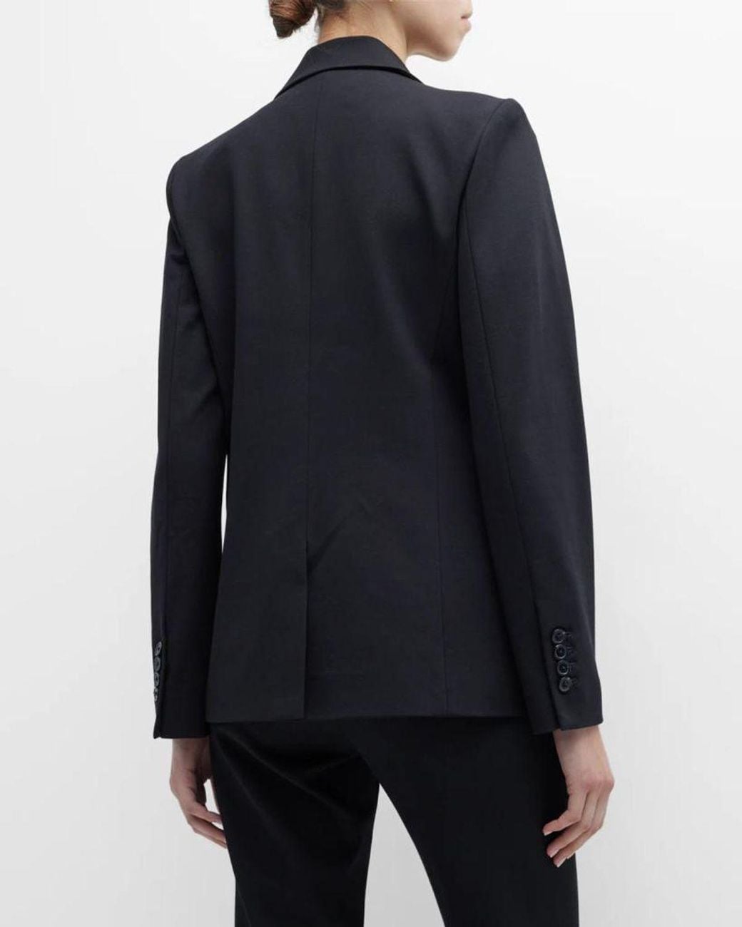 Kobi Halperin Blue Collette Peak-Lapel Single-Button Jacket