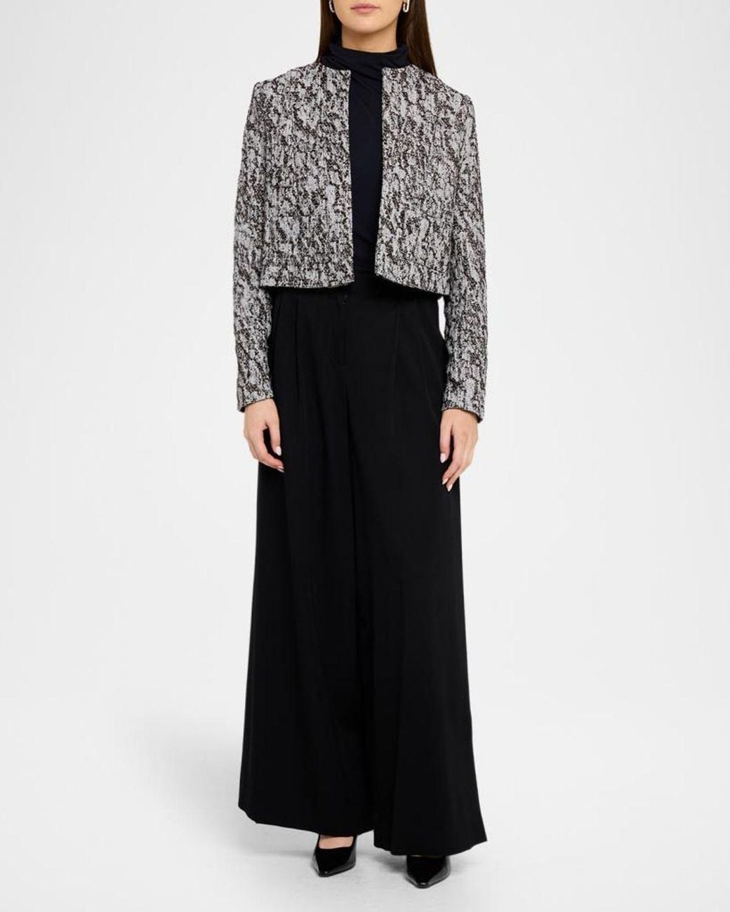 IRO Black Eugeny Tweed Jacket