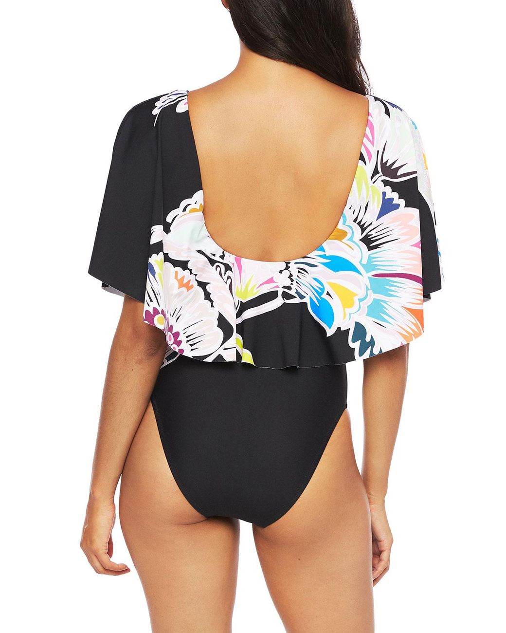 flutter sleeve swimsuit