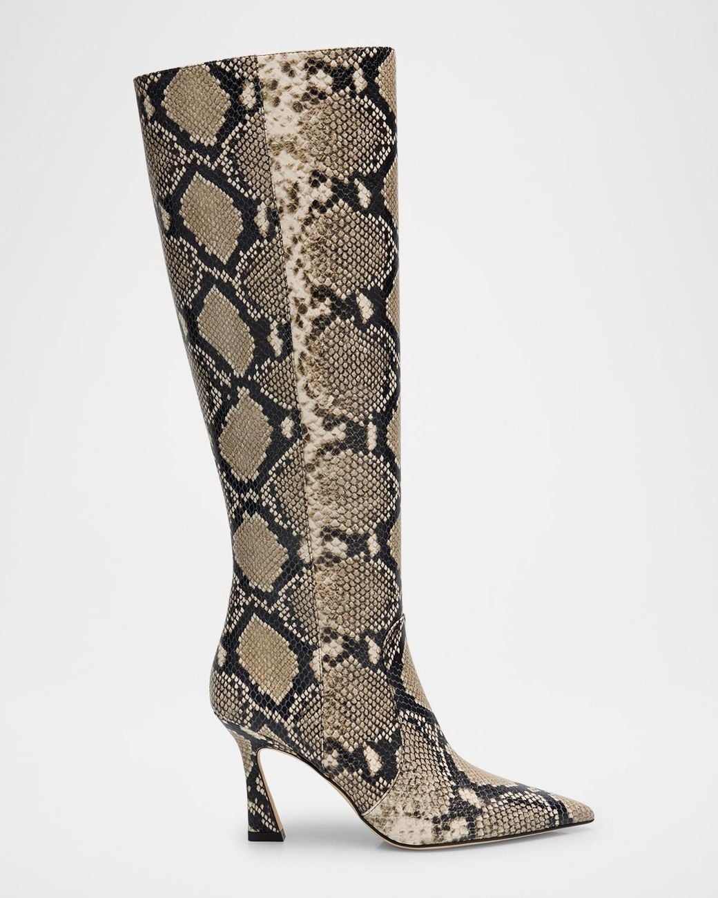 Stuart Weitzman Multicolor 85Mm Vinnie-Printed Leather Knee-High Boots