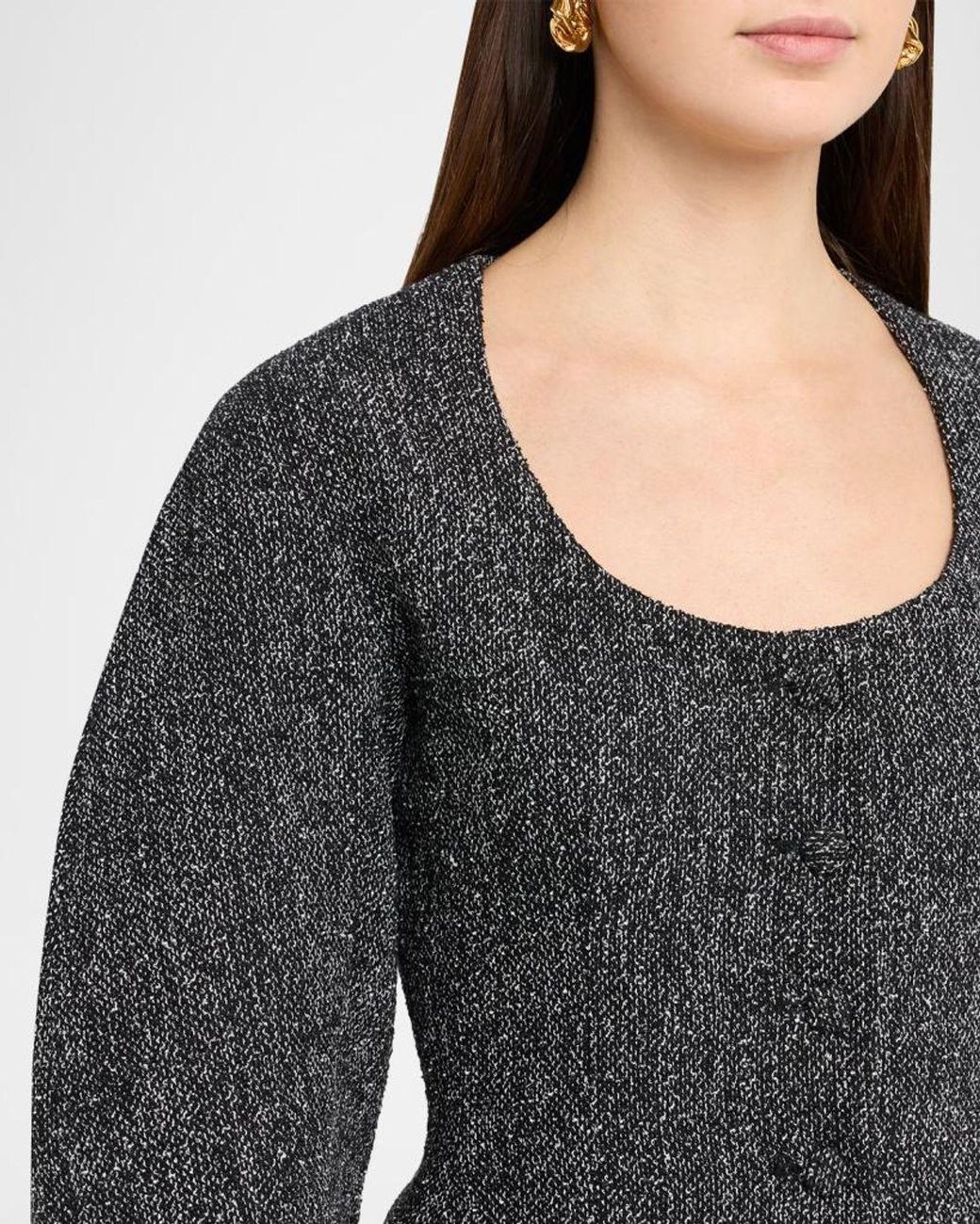 Et Ochs Gray Viktor Barrel-Sleeve Suiting Jacket