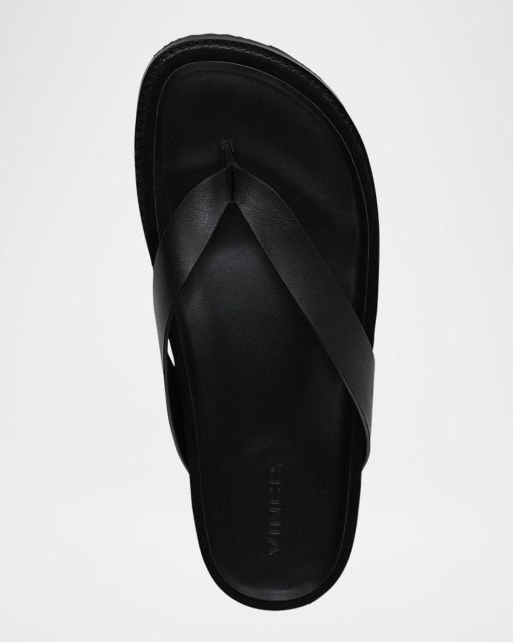 Vince Black Apos;S Dali Leather Sandals for men