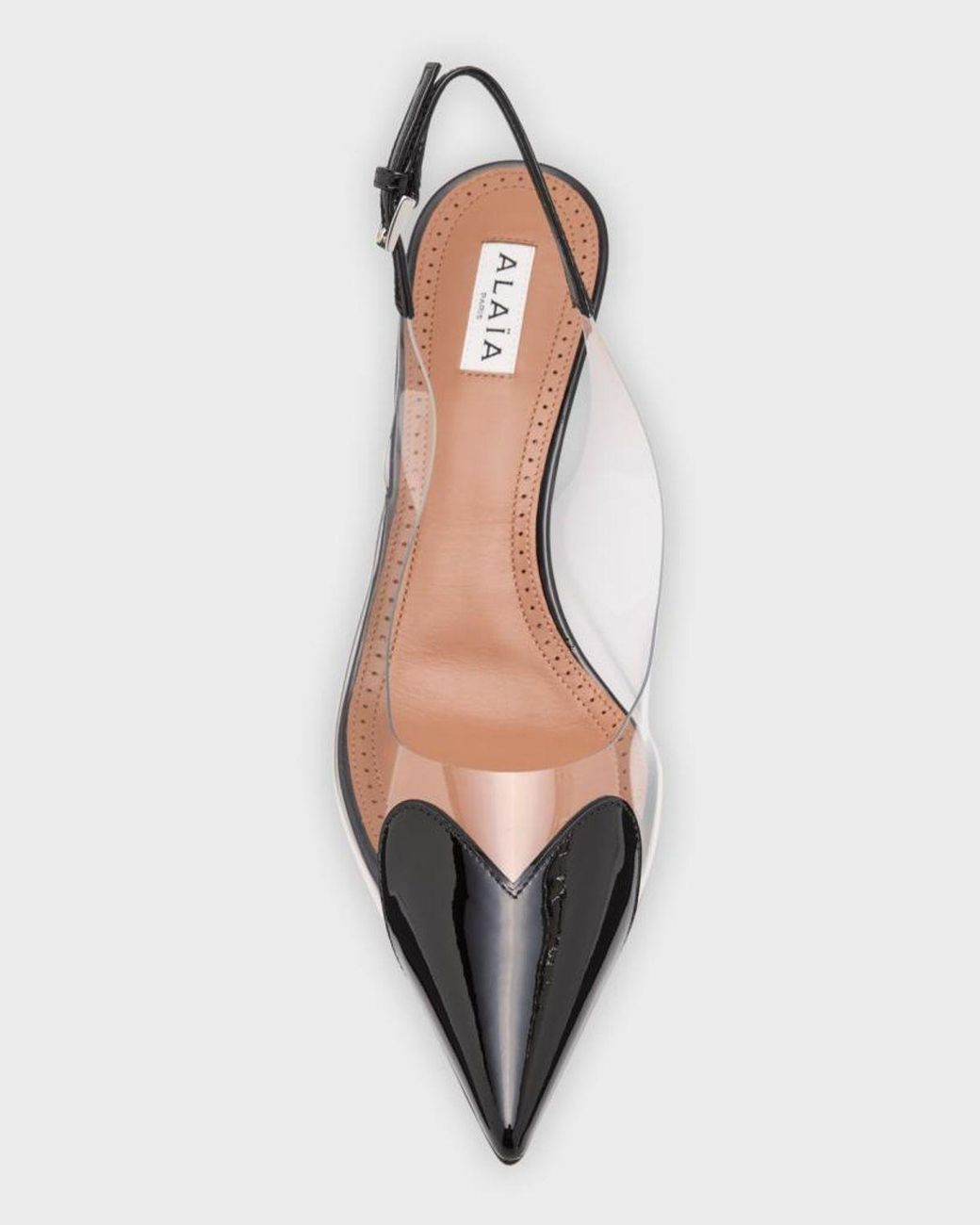 Alaïa Metallic Heart Mules