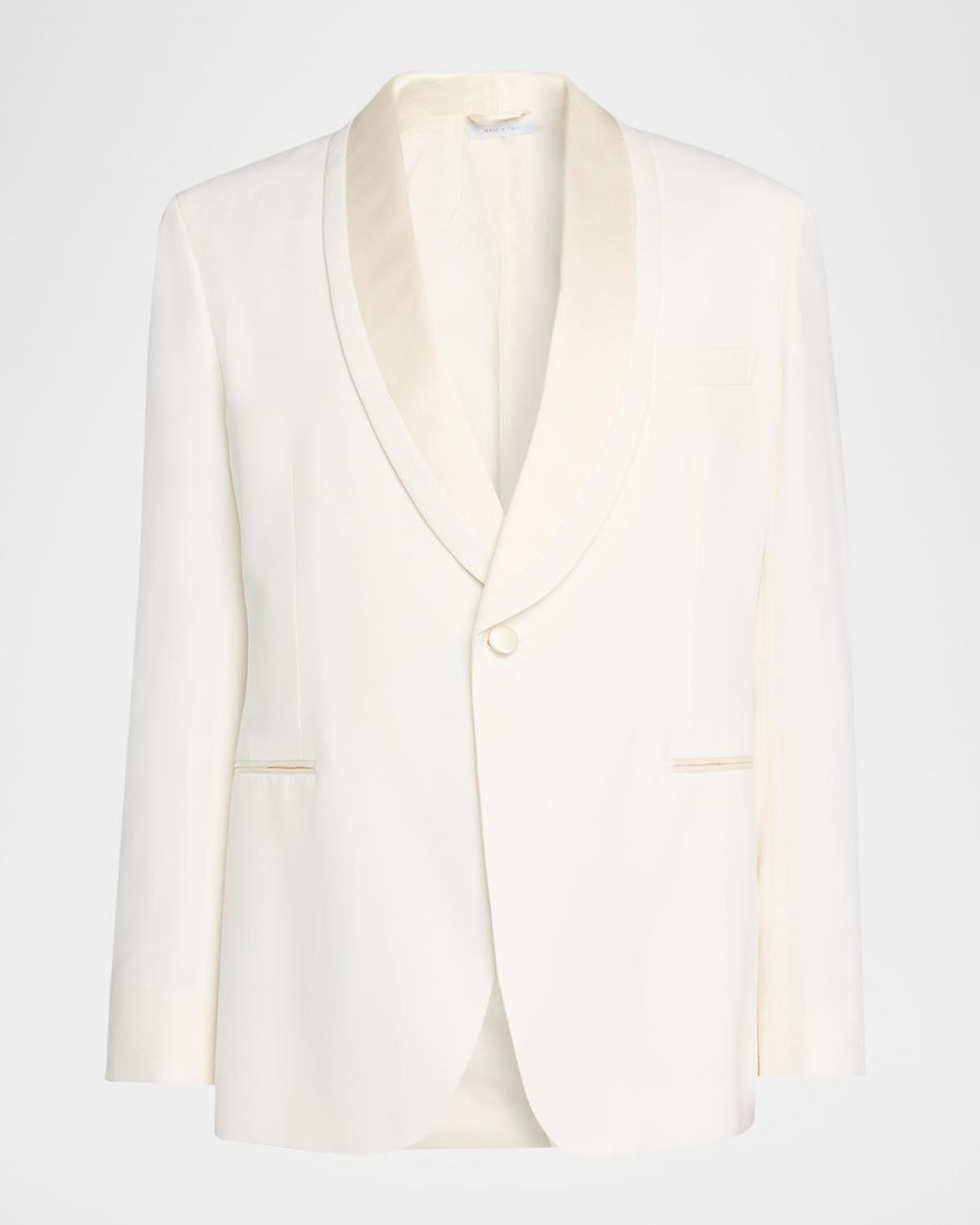 Brioni White Apos;S Trevi Single-Breasted Wool Dinner Jacket for men