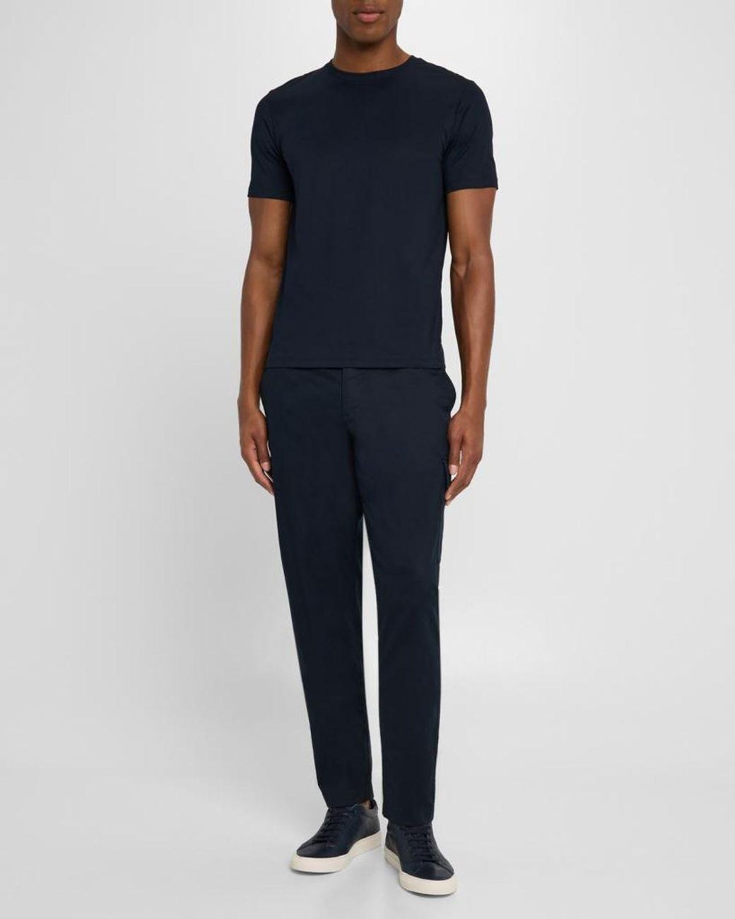 Theory Blue Apos;S Crewneck Precise Tee for men