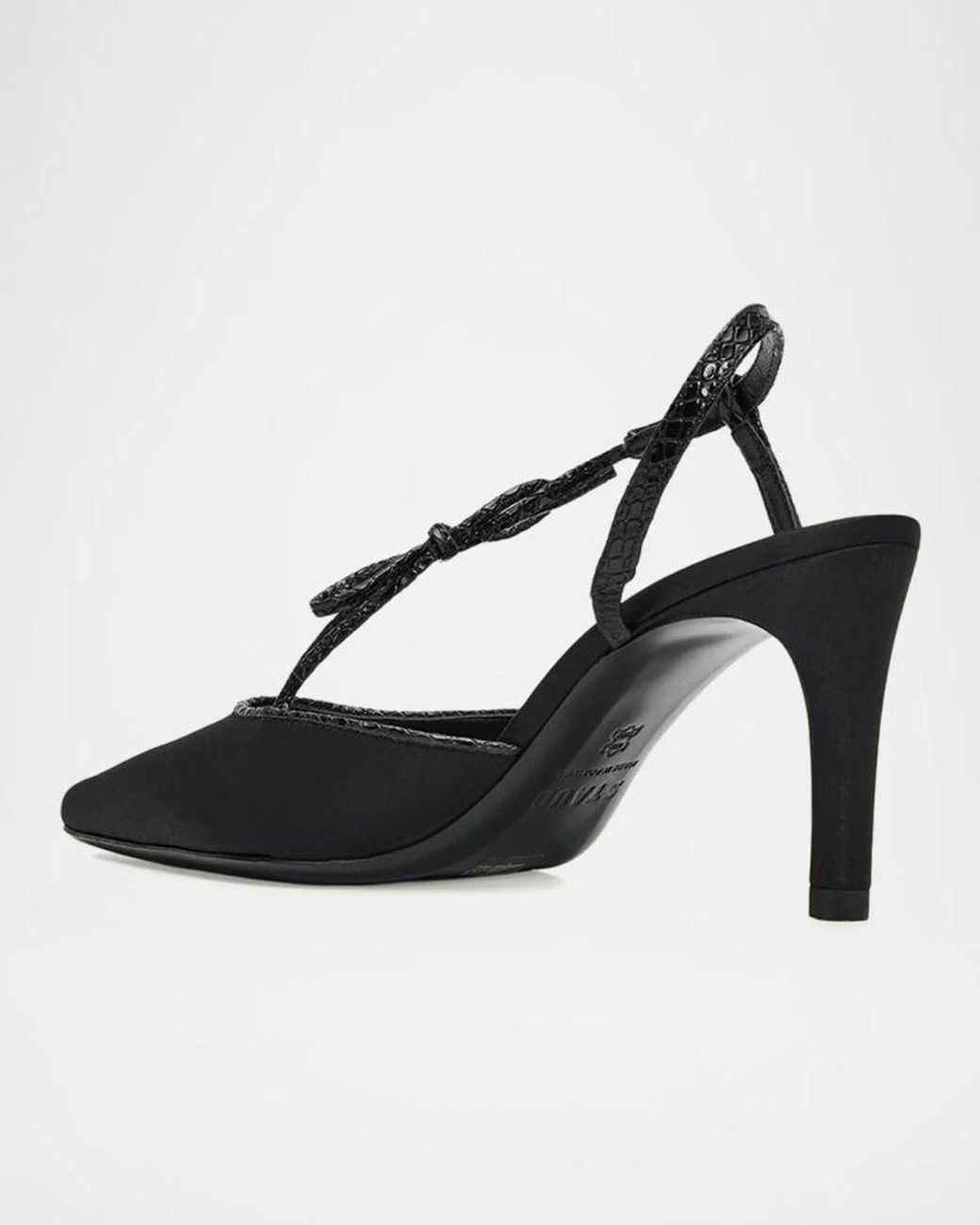 Staud Black Inez Slingback Pumps