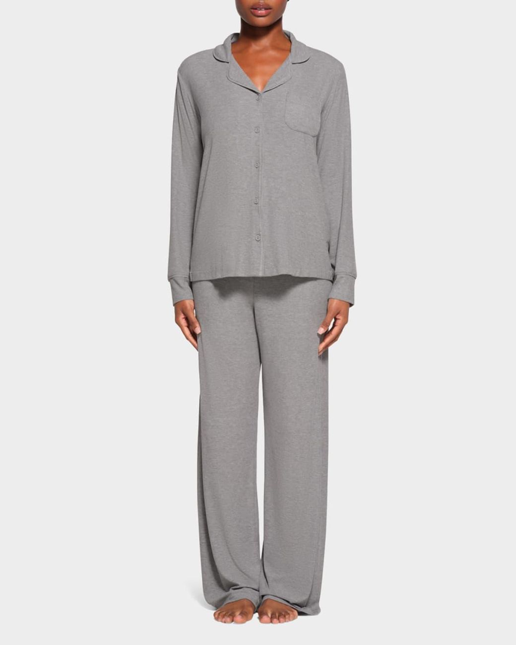 Skims Gray Soft Lounge Sleep Set