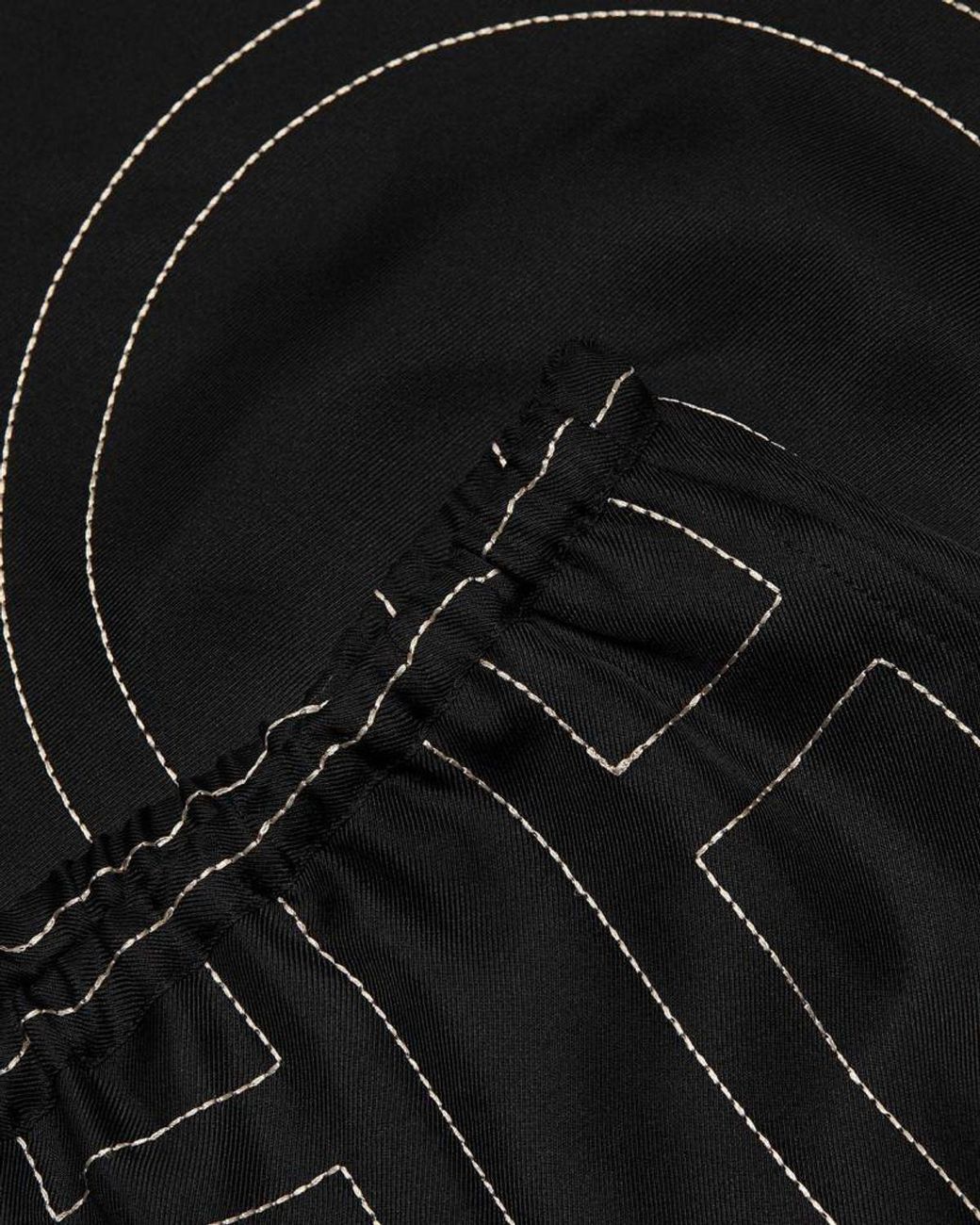 Totême Black Monogram Silk Culottes
