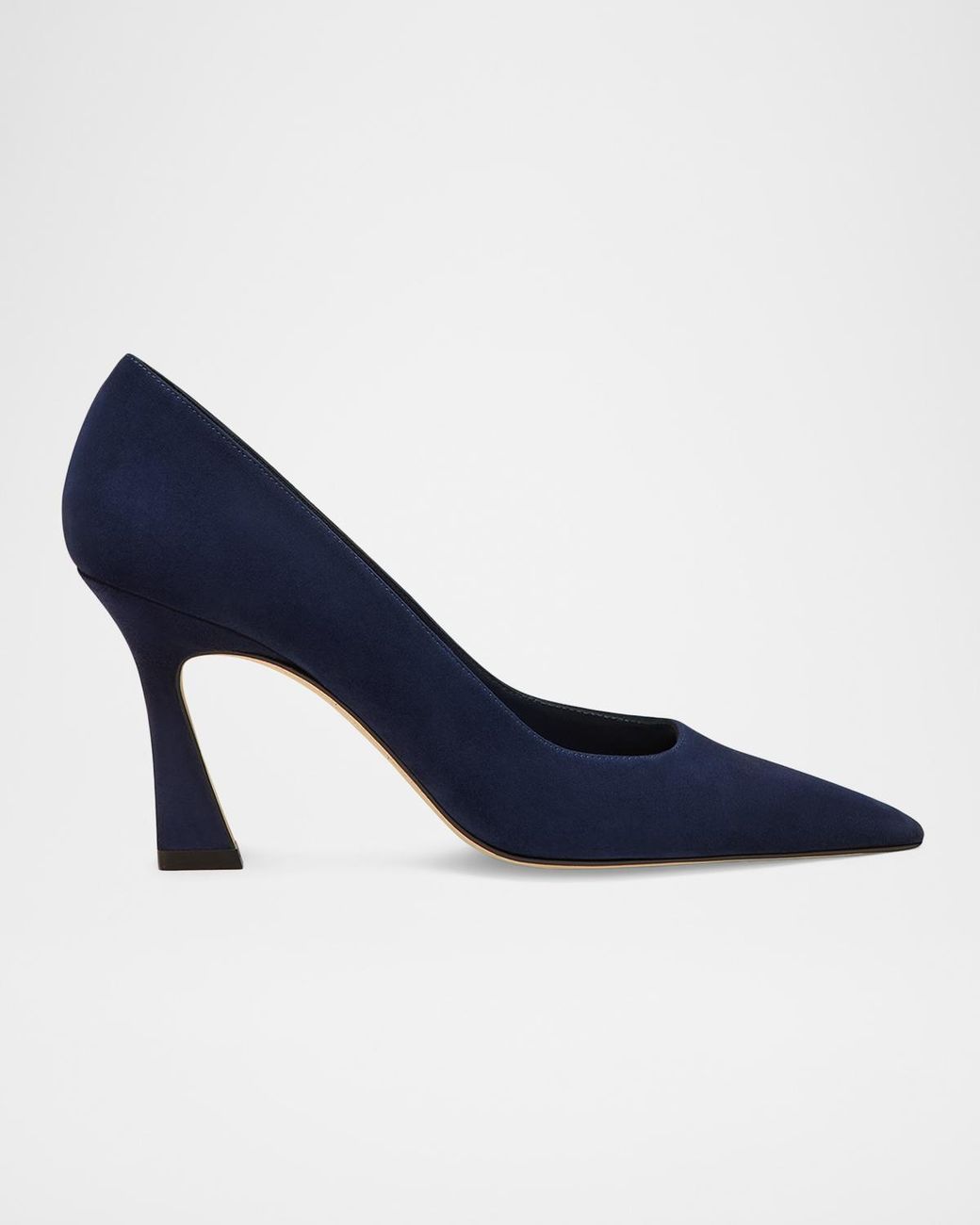 Stuart Weitzman Blue 85Mm Vinnie Suede Pumps