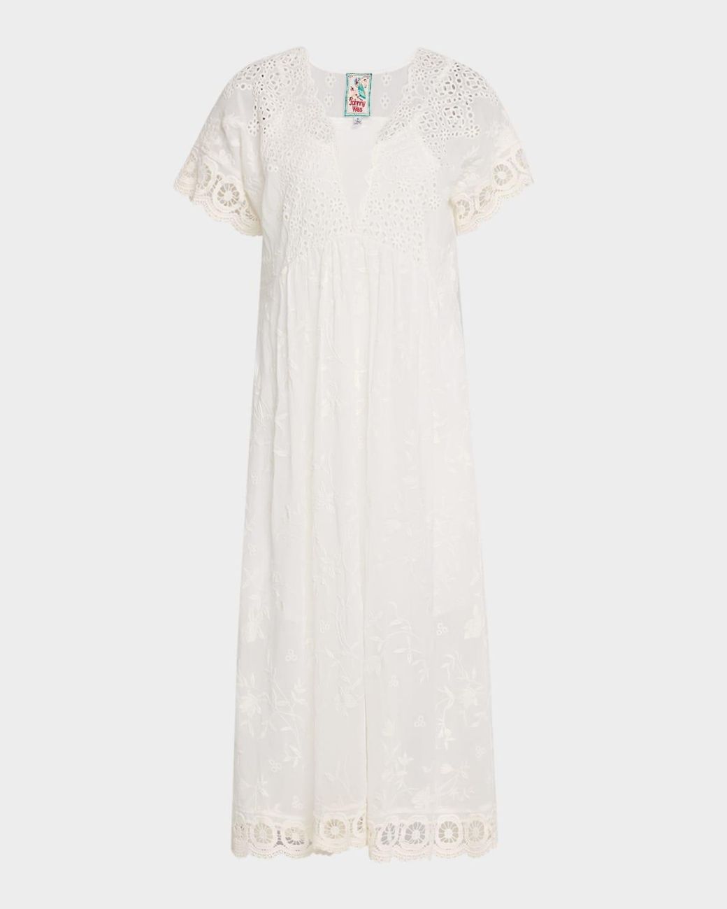 johnny was white embroidered dress Johnny Was Relaxed Raglan Dress