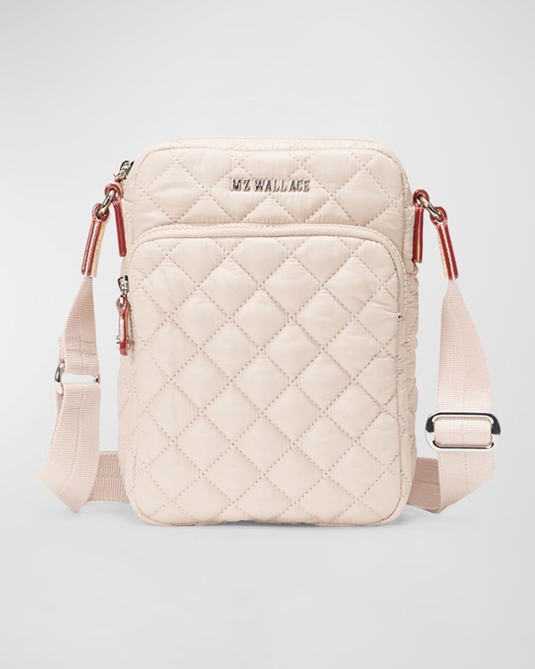 MZ Wallace Metro Zip Quilted Nylon Crossbody Bag in Natural Lyst