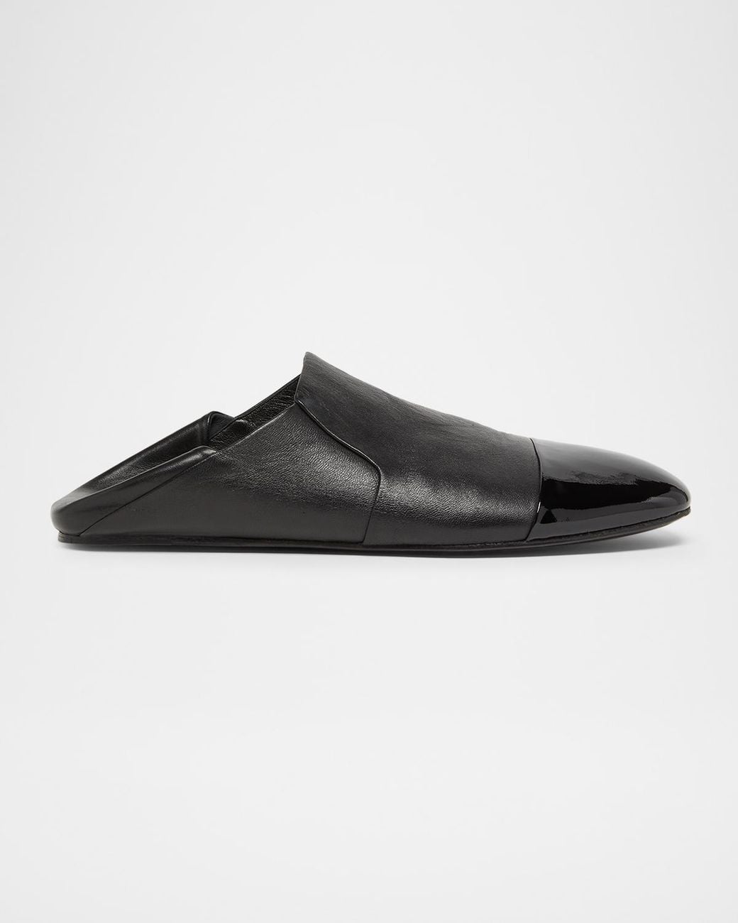 Lanvin Black Apos;S Leather Cap-Toe Loafers for men