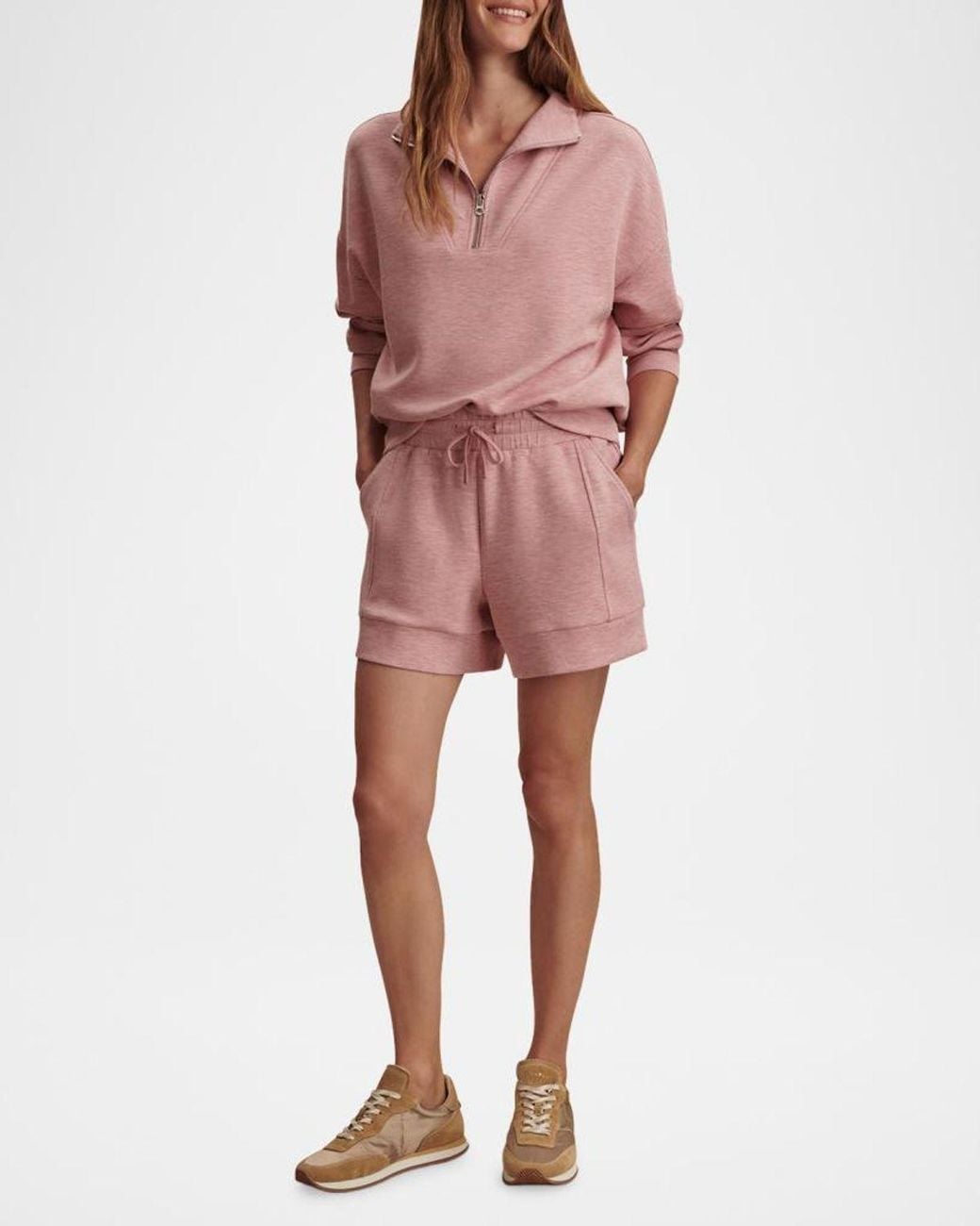 Varley Pink Atrium Drawstring Shorts