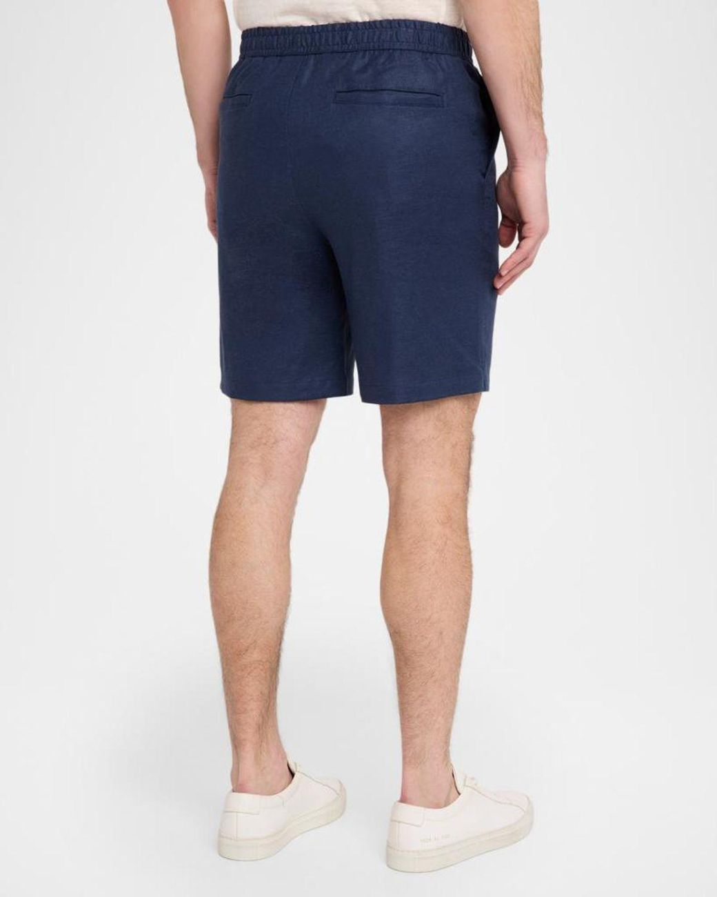 Bugatchi Blue Apos;S Aerolinen Drawstring Shorts for men
