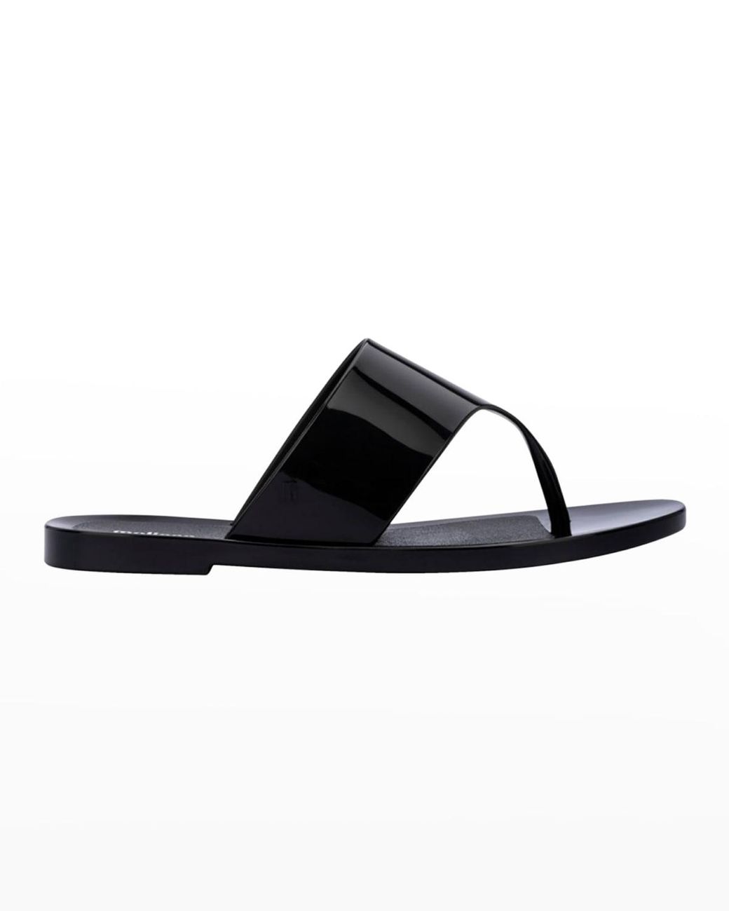 Melissa Essential Chic Jelly Thong Sandals in Black Lyst