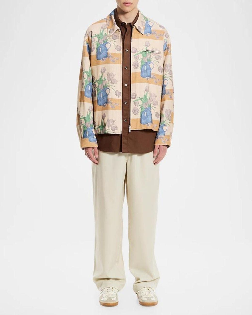 vowels Multicolor Apos;S Full-Zip Shirt Jacket for men