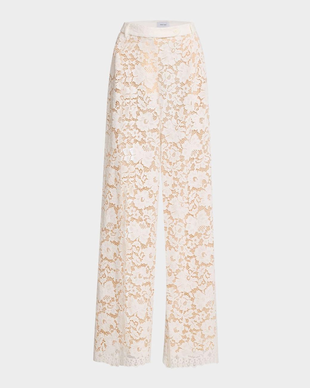 Sans Faff Estelle Lace Pintuck Pants With Nude Lining in